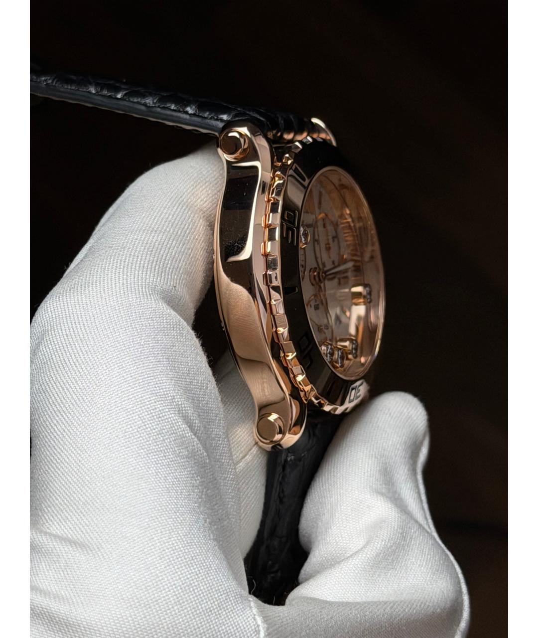 CHOPARD Белые часы из розового золота, фото 5