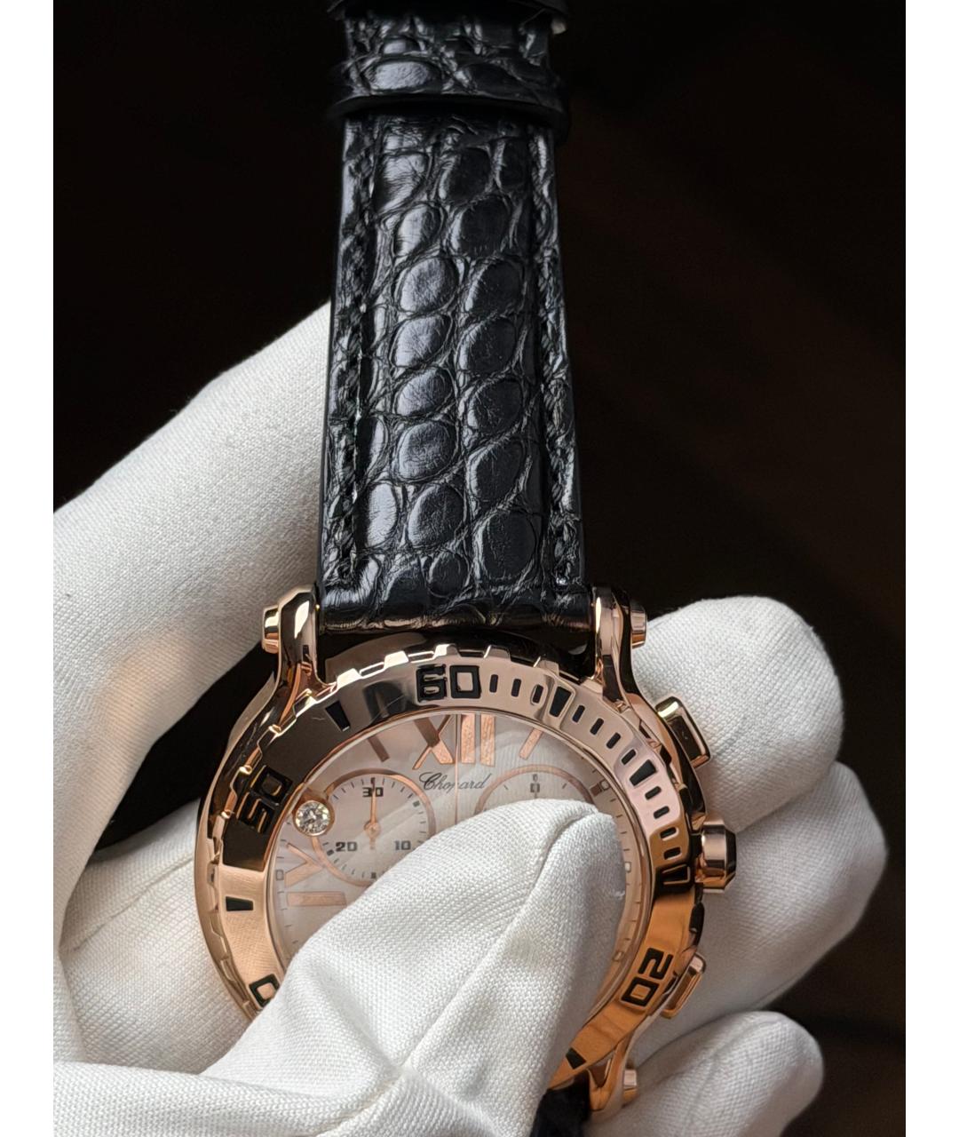 CHOPARD Белые часы из розового золота, фото 7