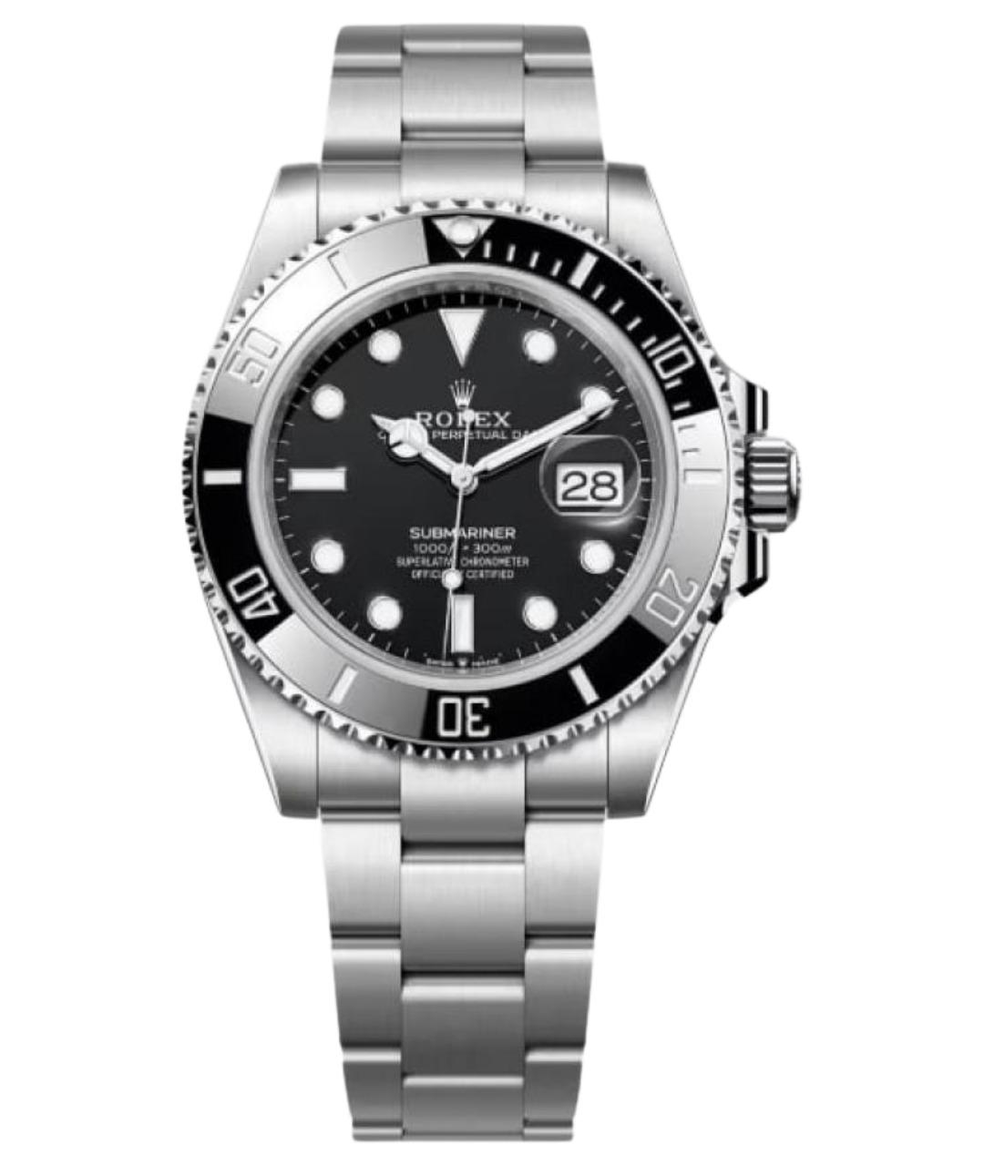 ROLEX Серебряные металлические часы, фото 1