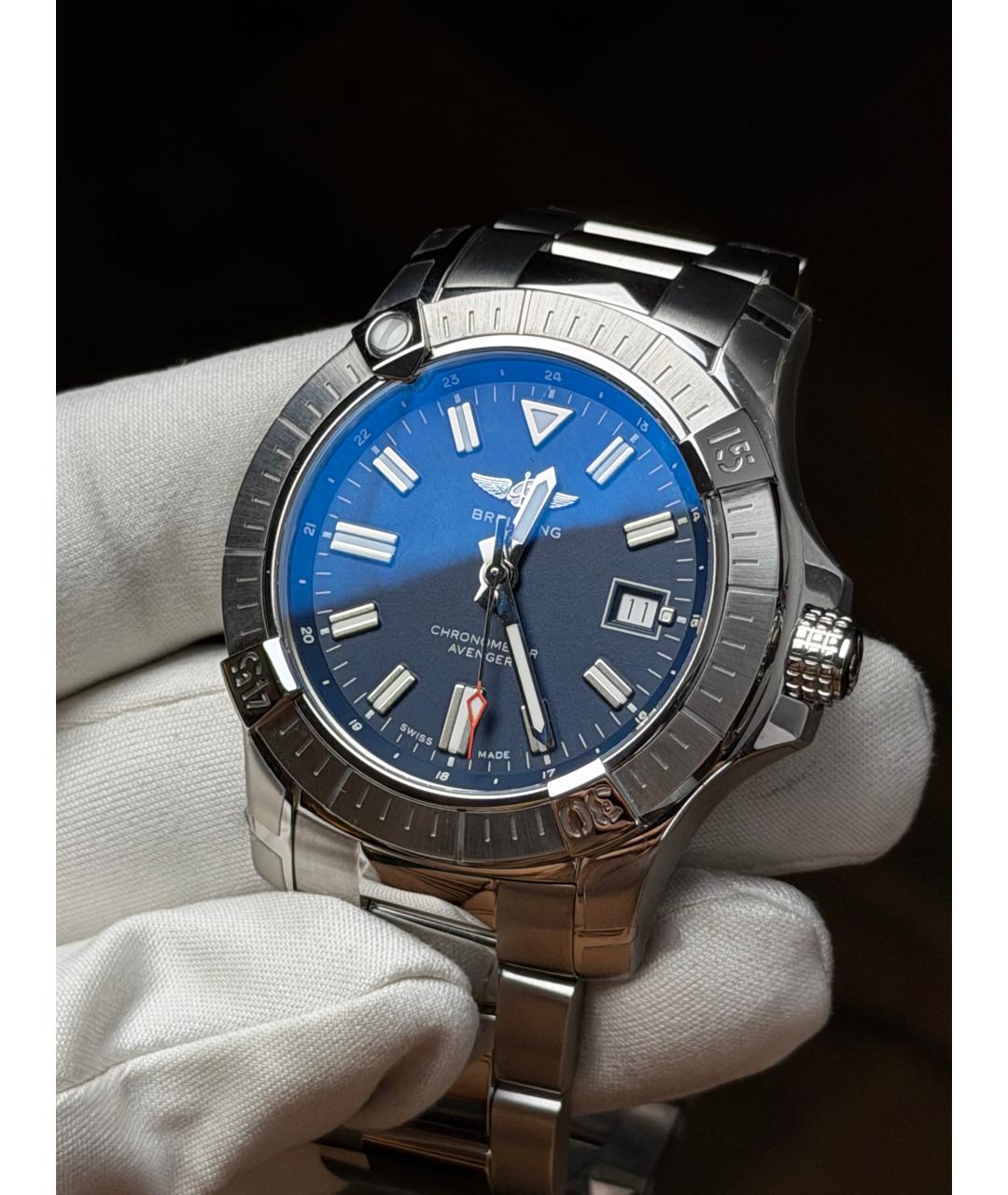 BREITLING Темно-синие часы, фото 4