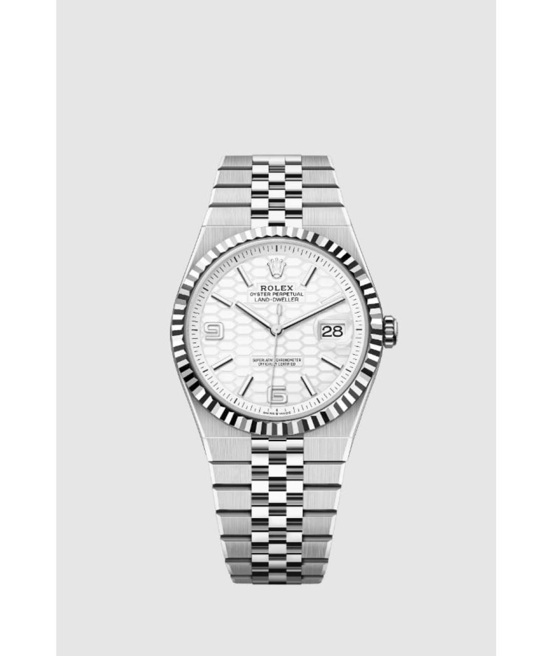 ROLEX Серебряные часы из белого золота, фото 2
