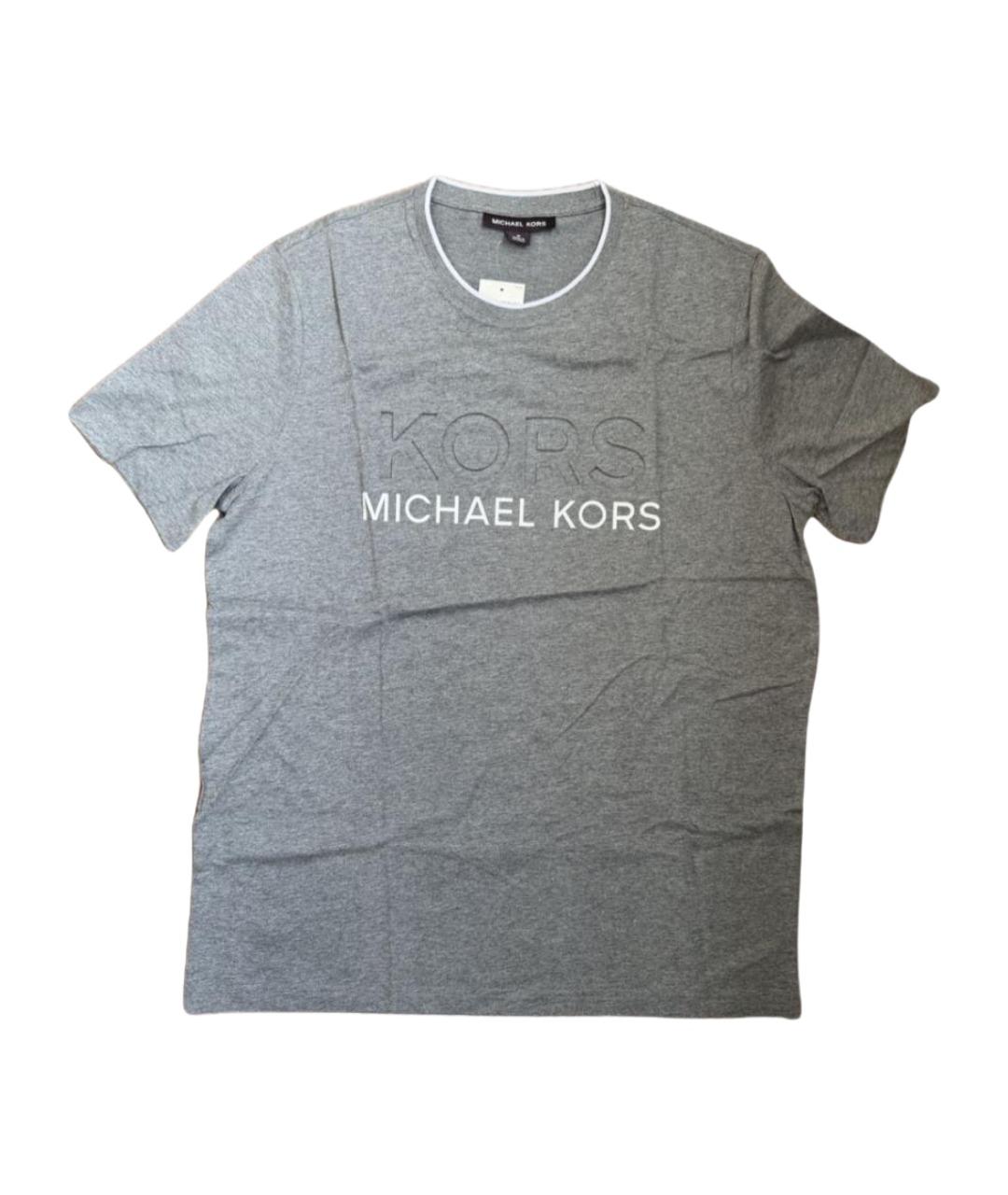 MICHAEL KORS Серая хлопковая футболка, фото 1