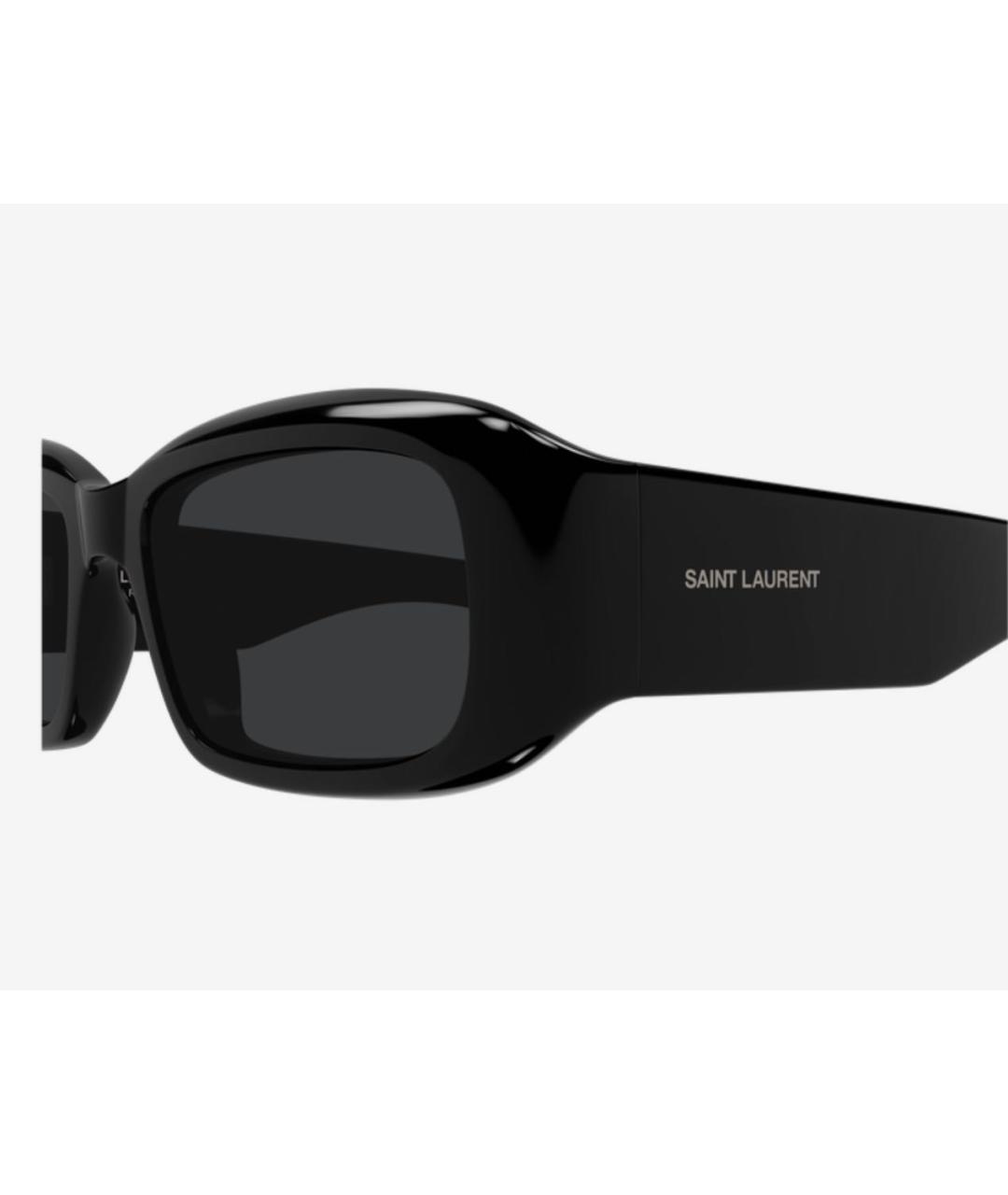 SAINT LAURENT Черные пластиковые солнцезащитные очки, фото 3