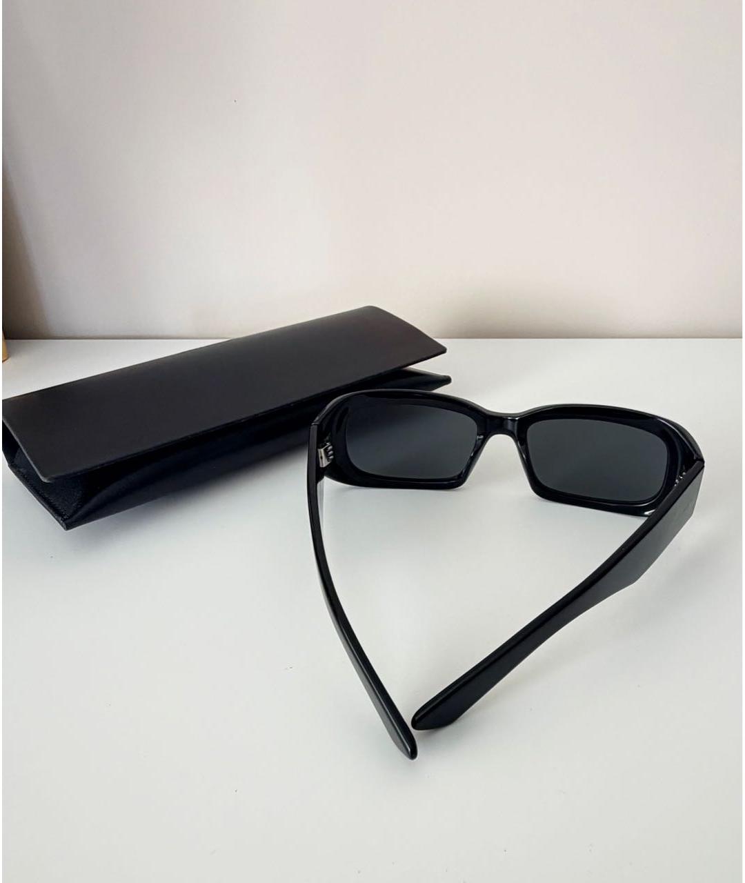 SAINT LAURENT Черные пластиковые солнцезащитные очки, фото 7