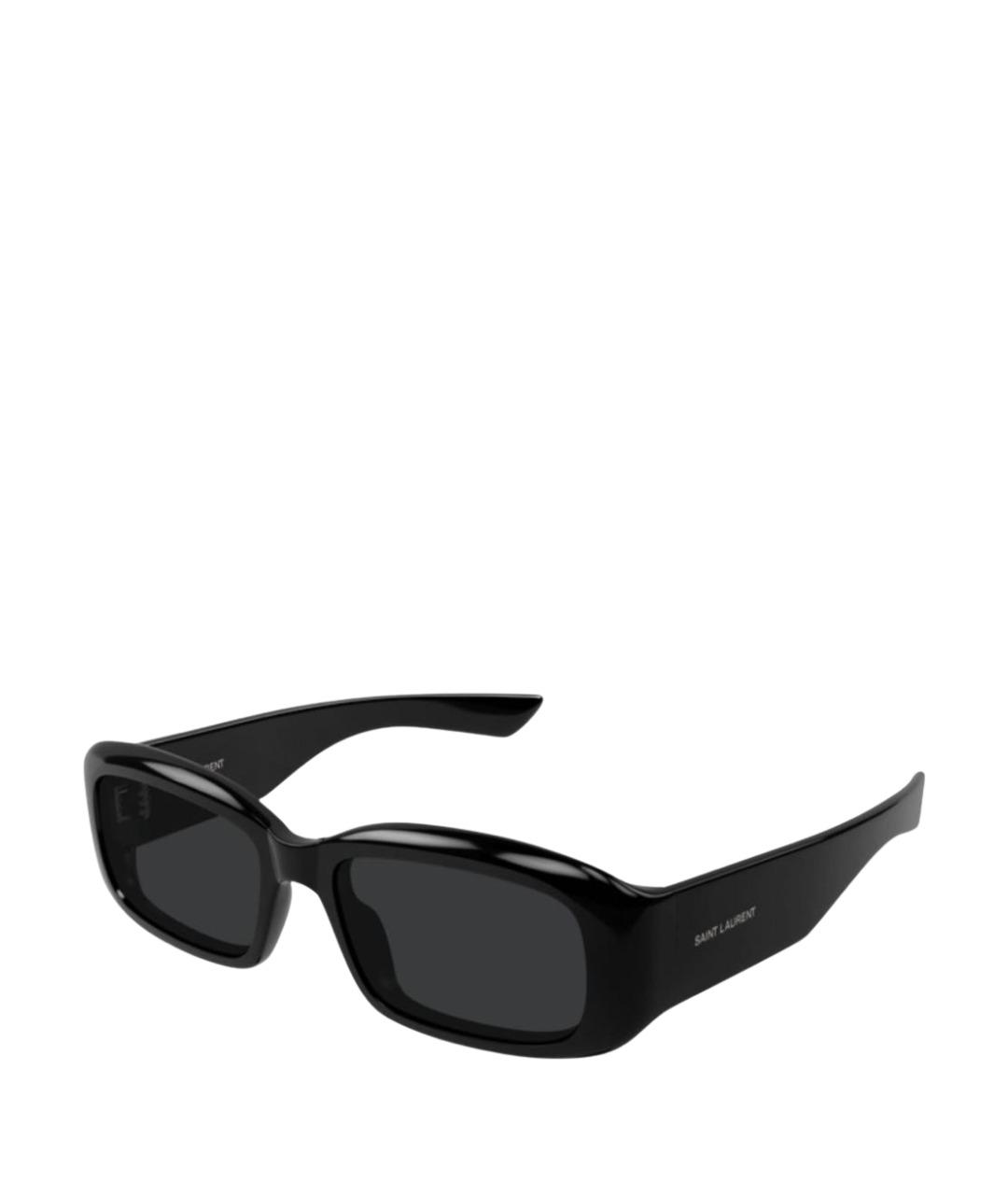 SAINT LAURENT Черные пластиковые солнцезащитные очки, фото 1