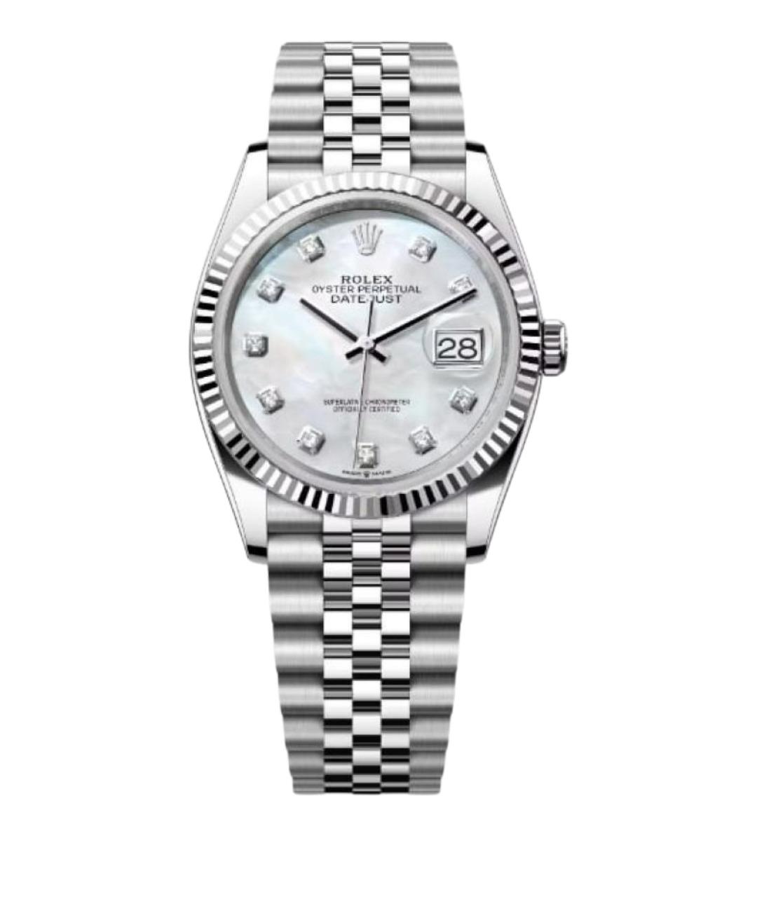 ROLEX Серебряные часы из белого золота, фото 1