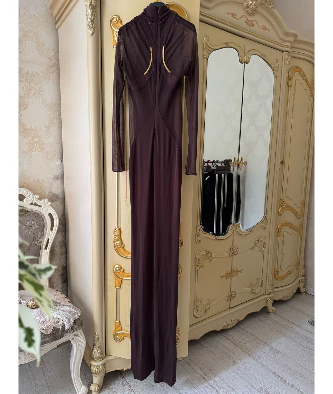 ELISABETTA FRANCHI Коричневое платье, фото 3