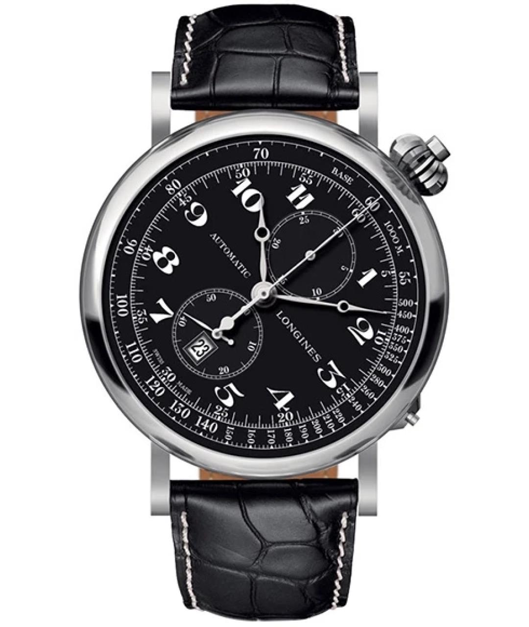 LONGINES Черные часы, фото 1