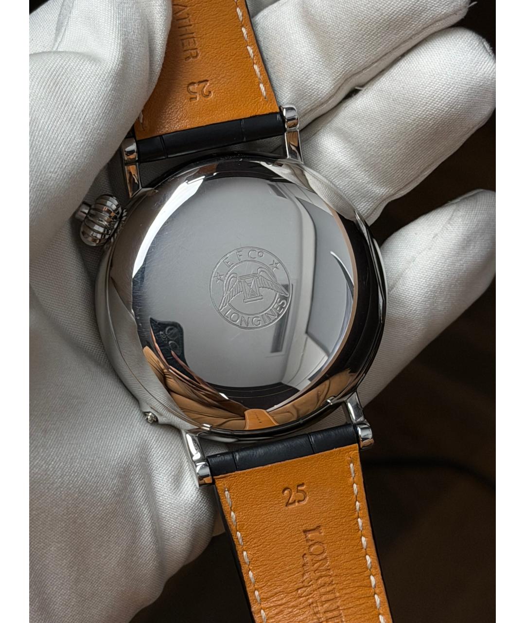 LONGINES Черные часы, фото 9