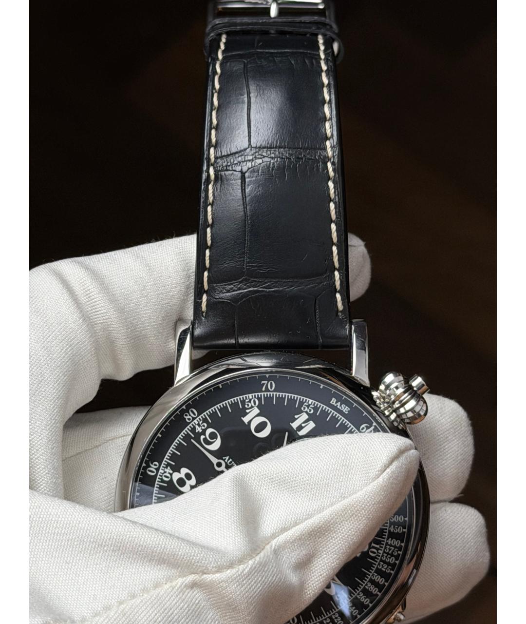 LONGINES Черные часы, фото 7