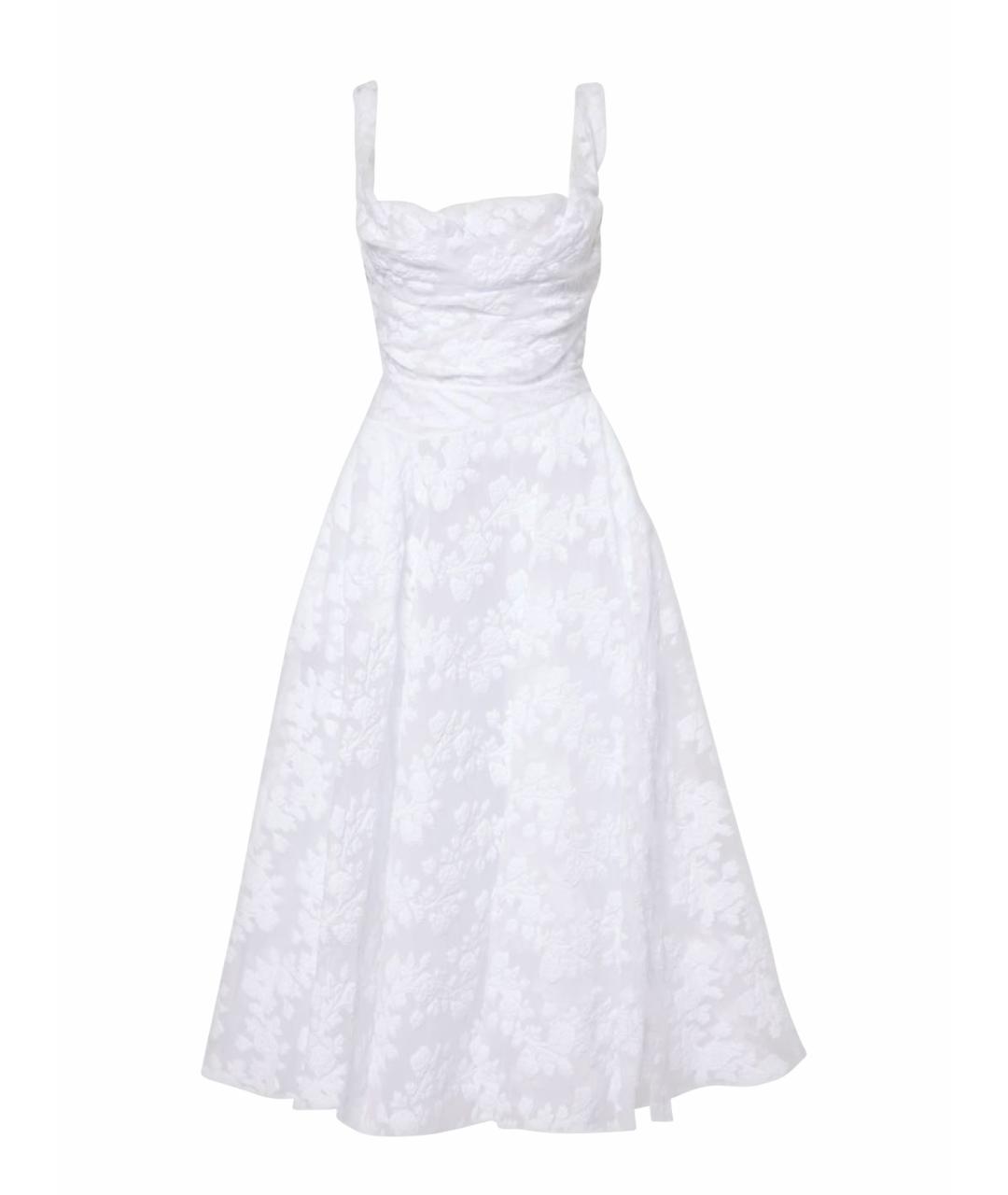 VIVIENNE WESTWOOD Белое хлопковое коктейльное платье, фото 1