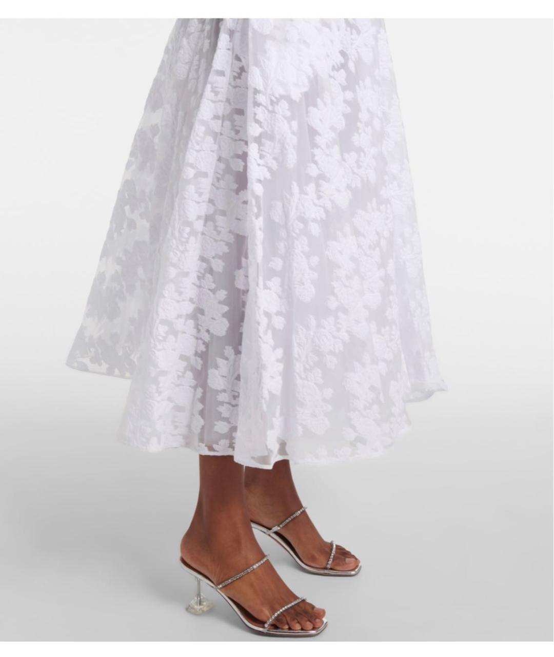 VIVIENNE WESTWOOD Белое хлопковое коктейльное платье, фото 8