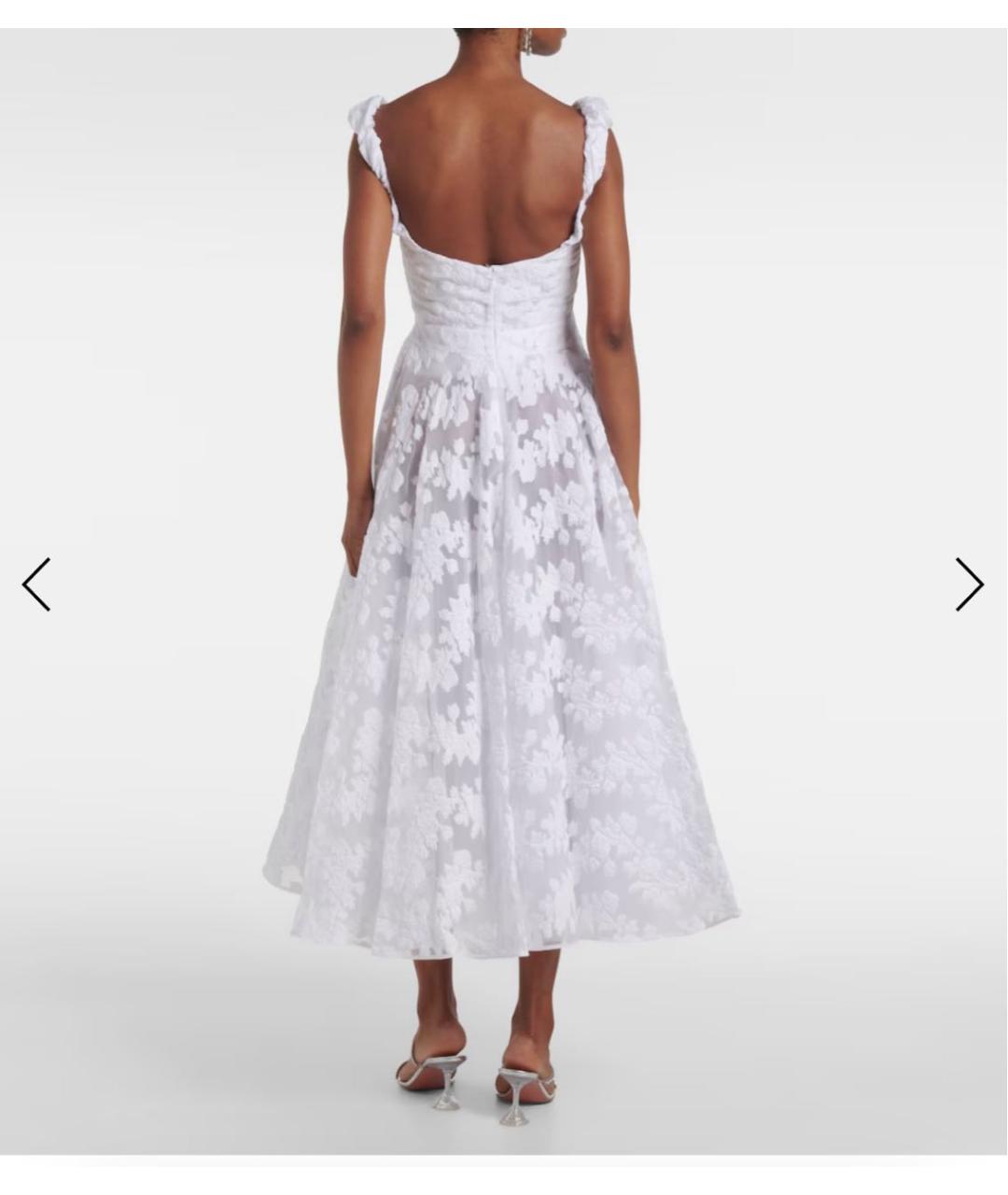 VIVIENNE WESTWOOD Белое хлопковое коктейльное платье, фото 6
