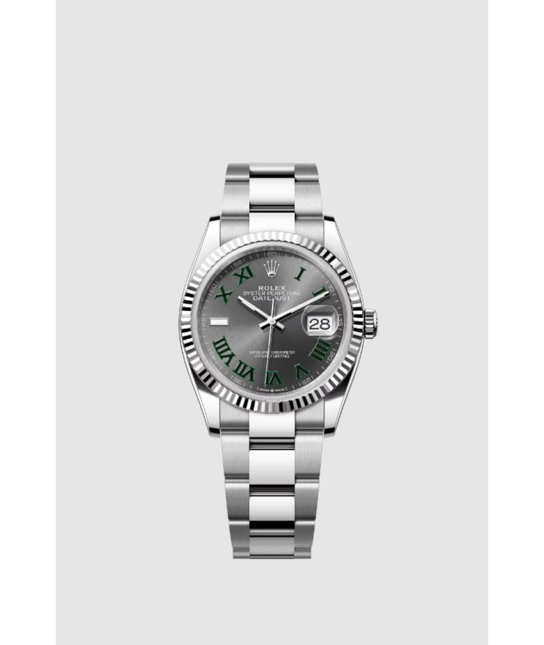ROLEX Серые часы из белого золота, фото 2