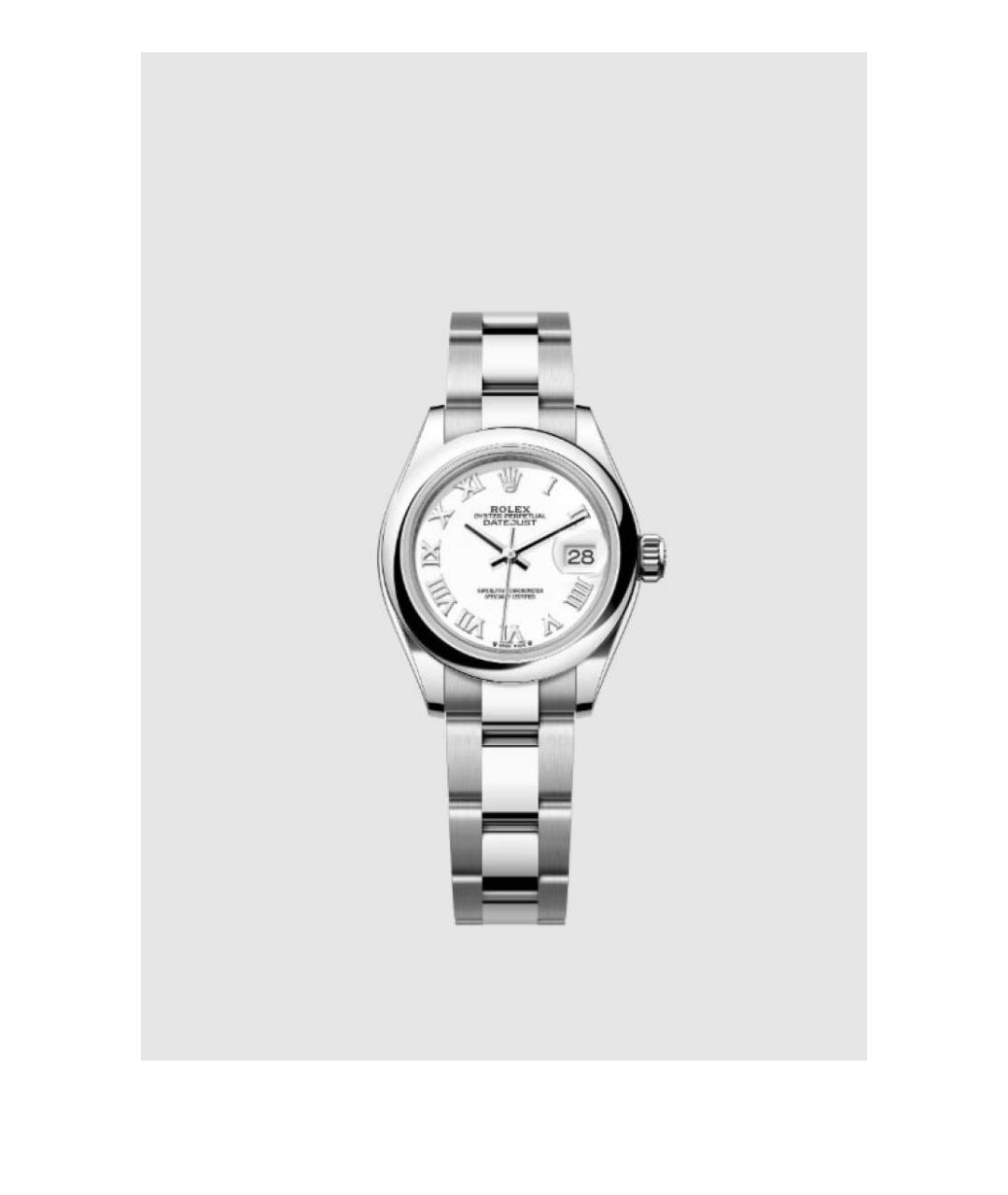ROLEX Белые металлические часы, фото 2