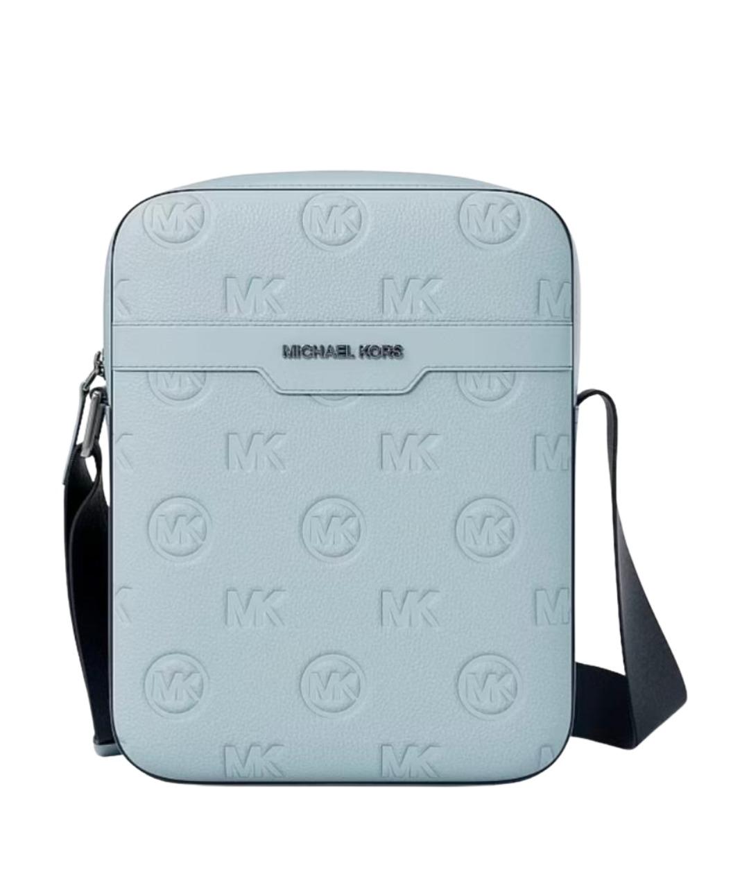 MICHAEL KORS Голубая сумка на плечо из искусственной кожи, фото 1