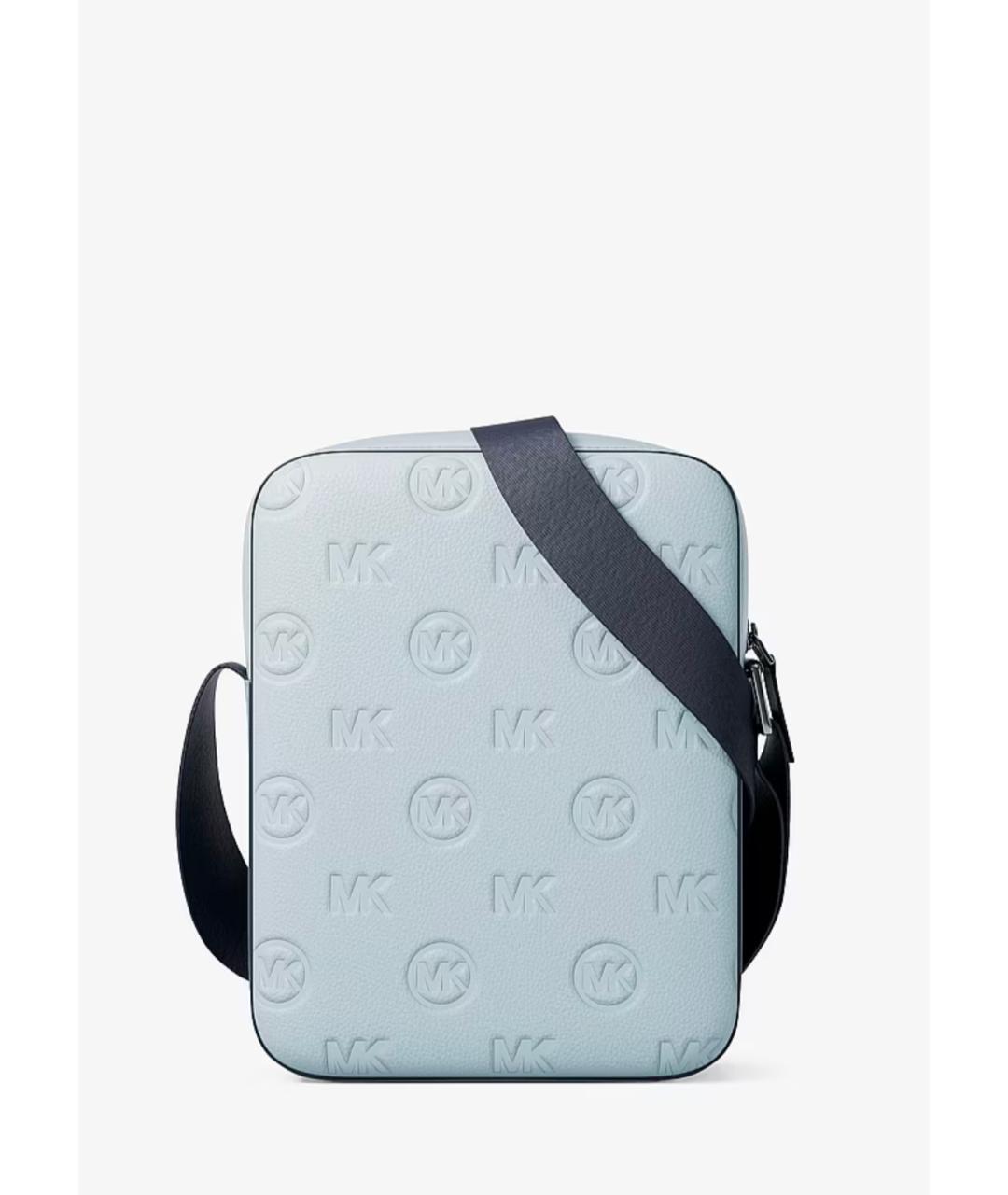 MICHAEL KORS Голубая сумка на плечо из искусственной кожи, фото 3
