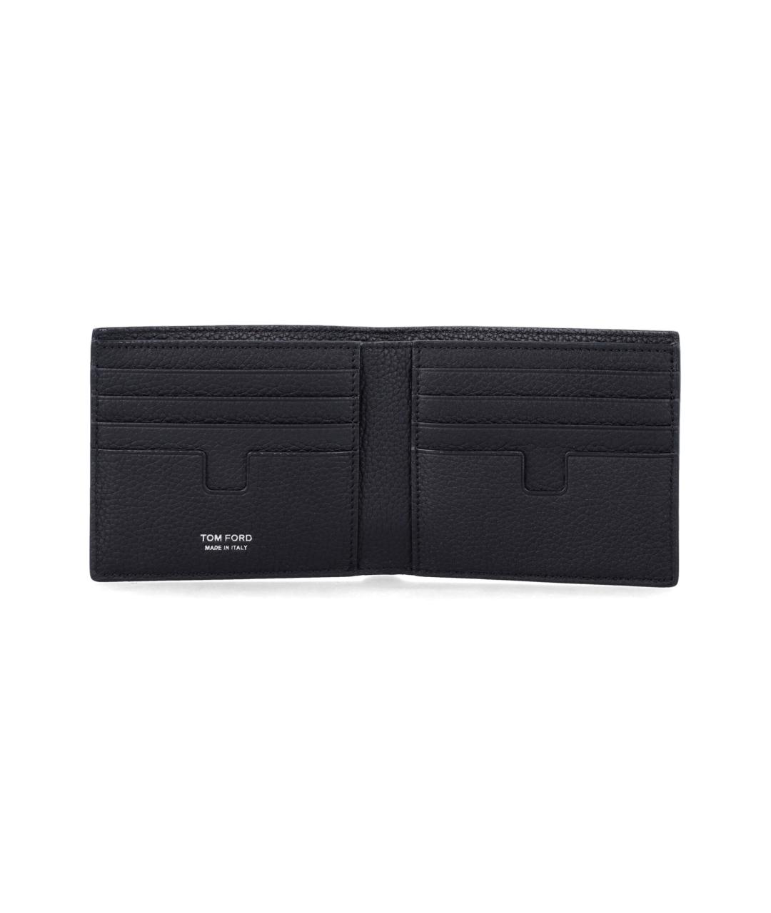 TOM FORD Черный кожаный кошелек, фото 3