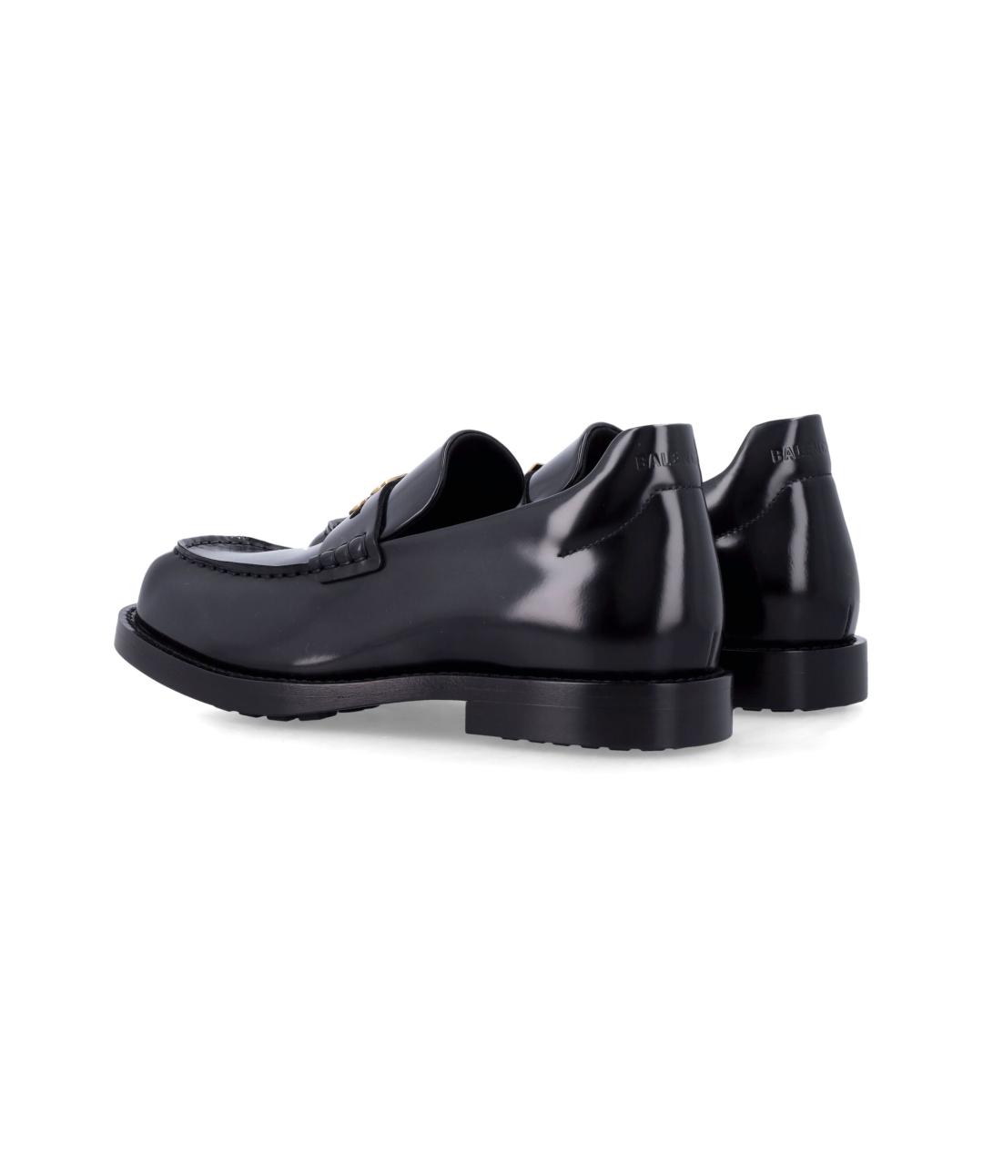 BALENCIAGA Черные кожаные лоферы, фото 3