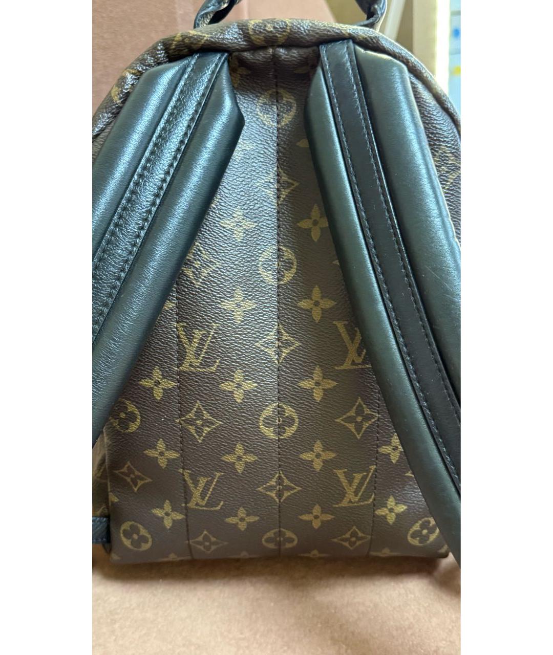 LOUIS VUITTON Коричневый рюкзак из канвы, фото 6