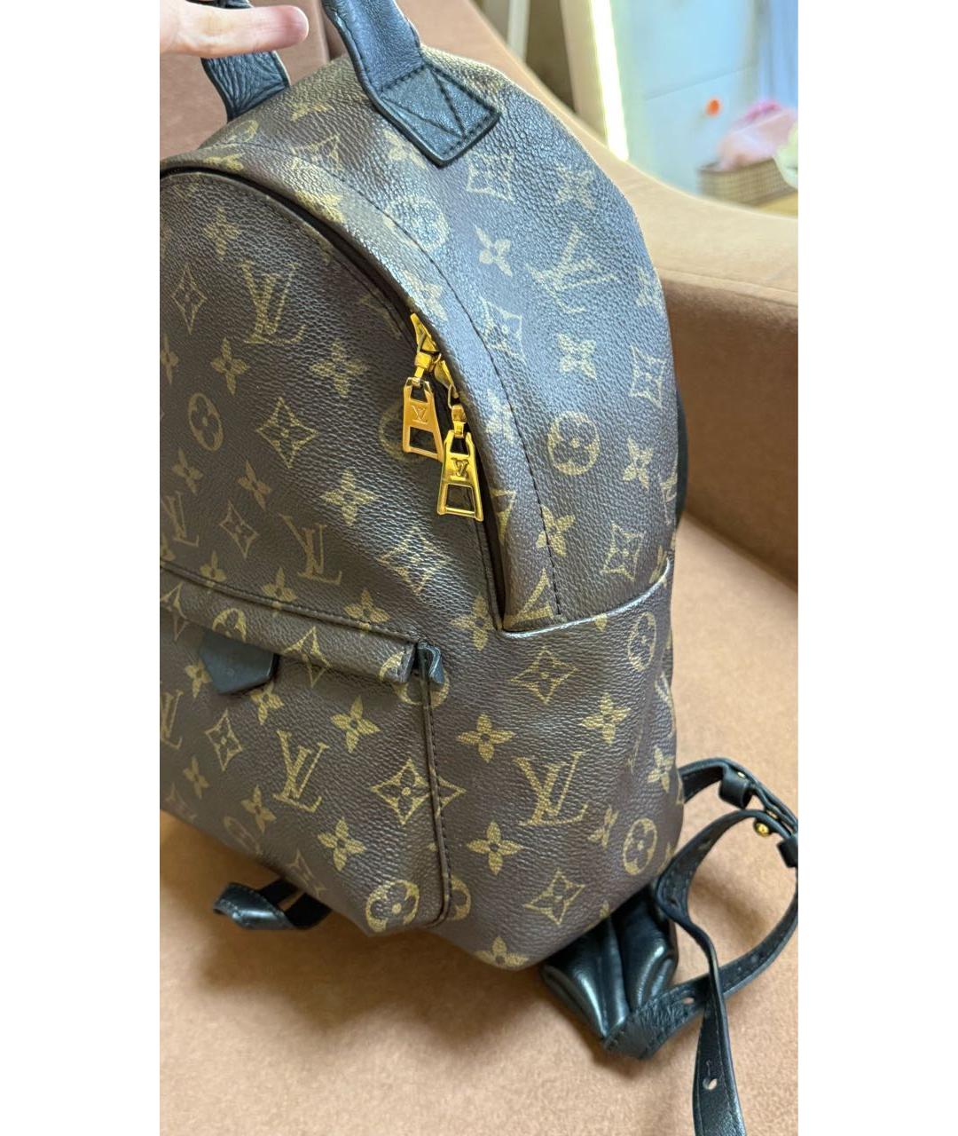 LOUIS VUITTON Коричневый рюкзак из канвы, фото 4