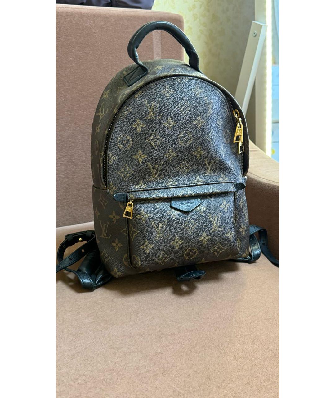 LOUIS VUITTON Коричневый рюкзак из канвы, фото 8