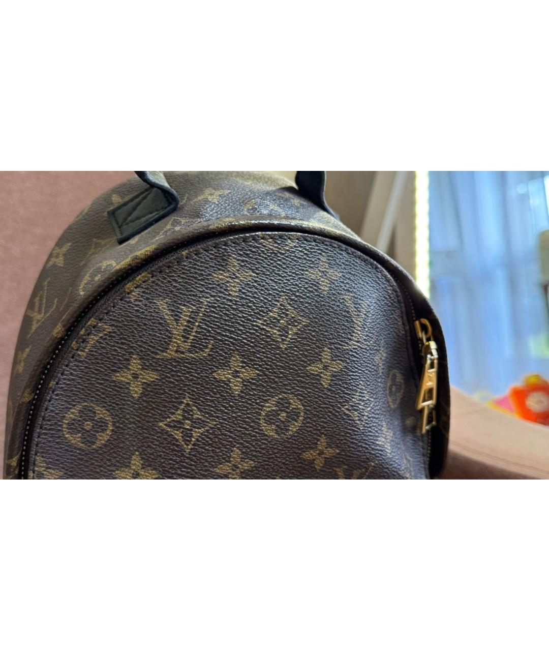LOUIS VUITTON Коричневый рюкзак из канвы, фото 3