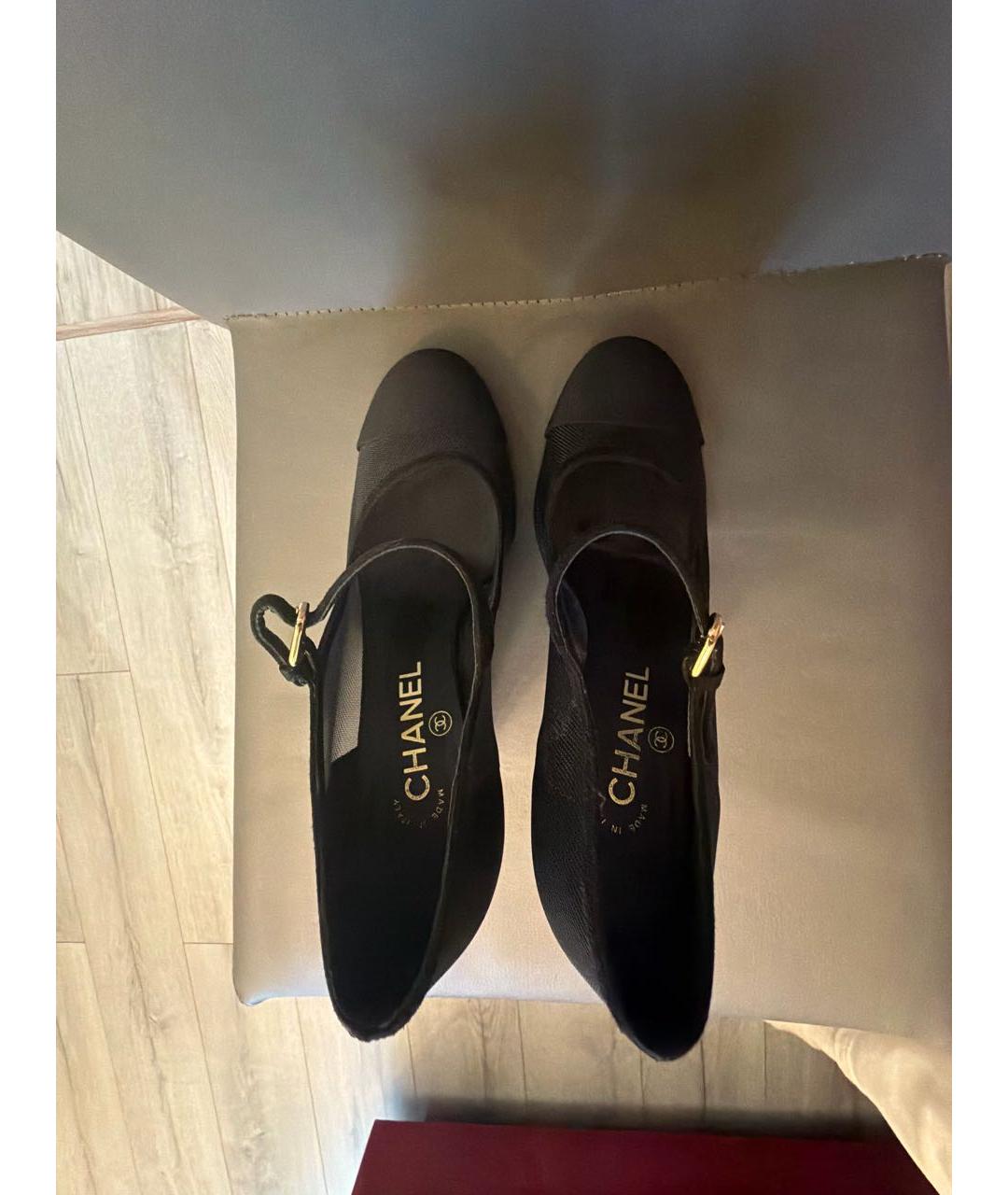 CHANEL Черные туфли, фото 3