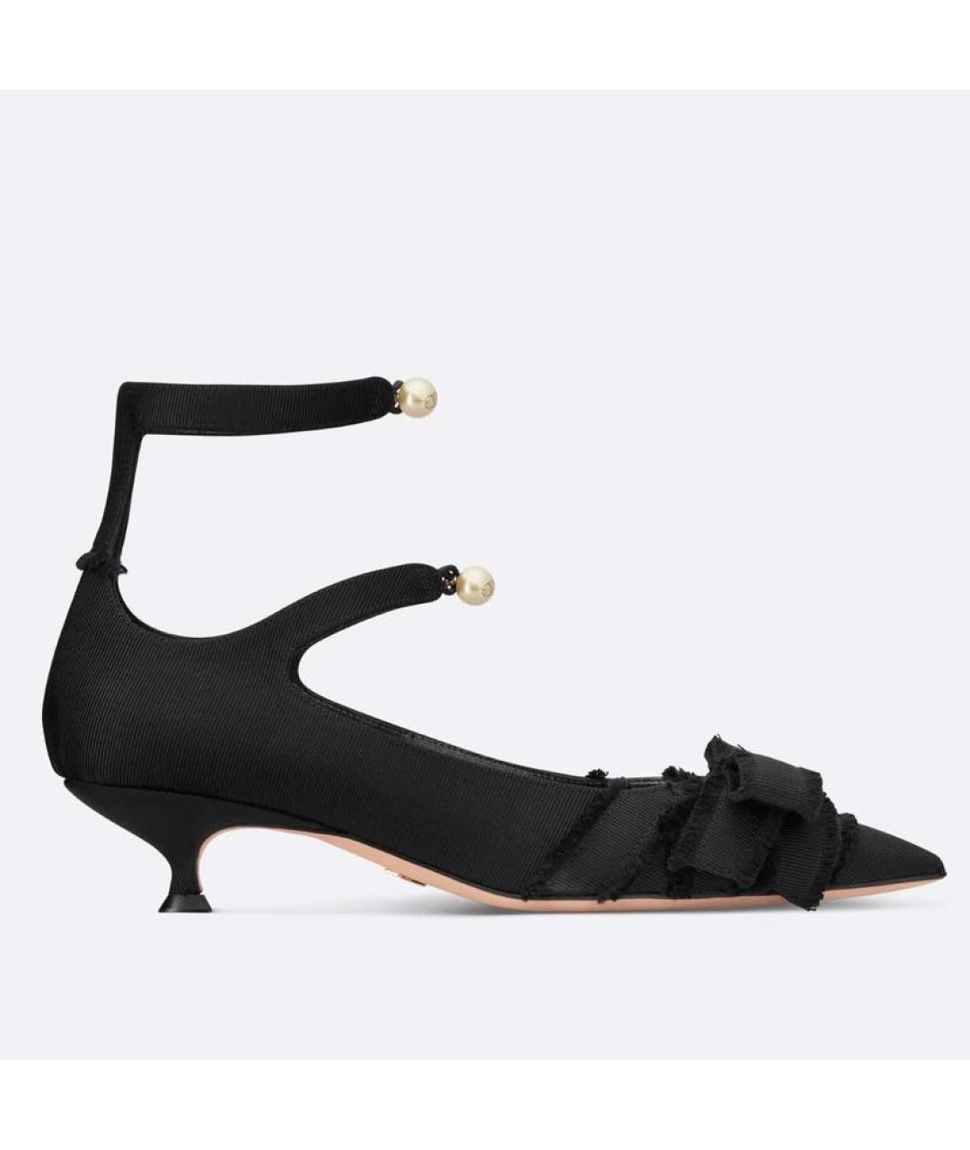 CHRISTIAN DIOR Черные текстильные туфли, фото 5