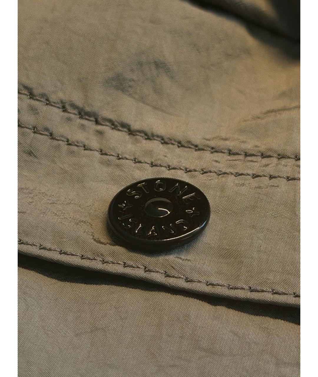 STONE ISLAND Серебряная нейлоновая поясная сумка, фото 3
