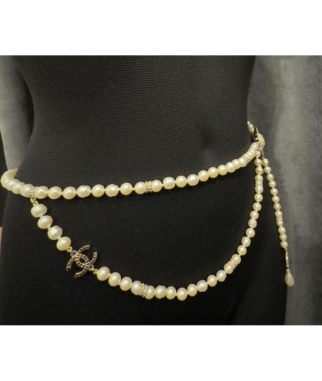CHANEL Белый ремень, фото 6