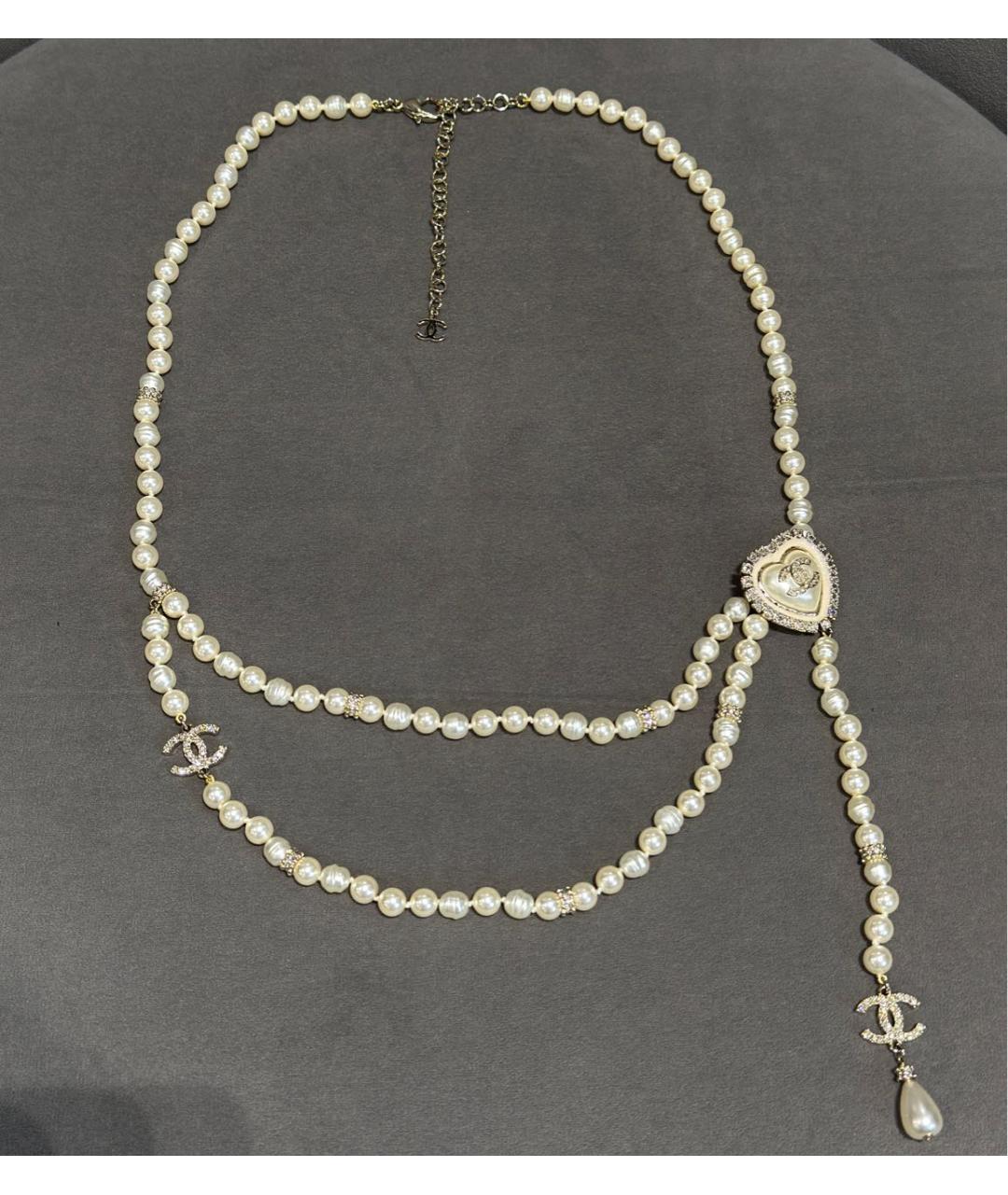CHANEL Белый ремень, фото 8