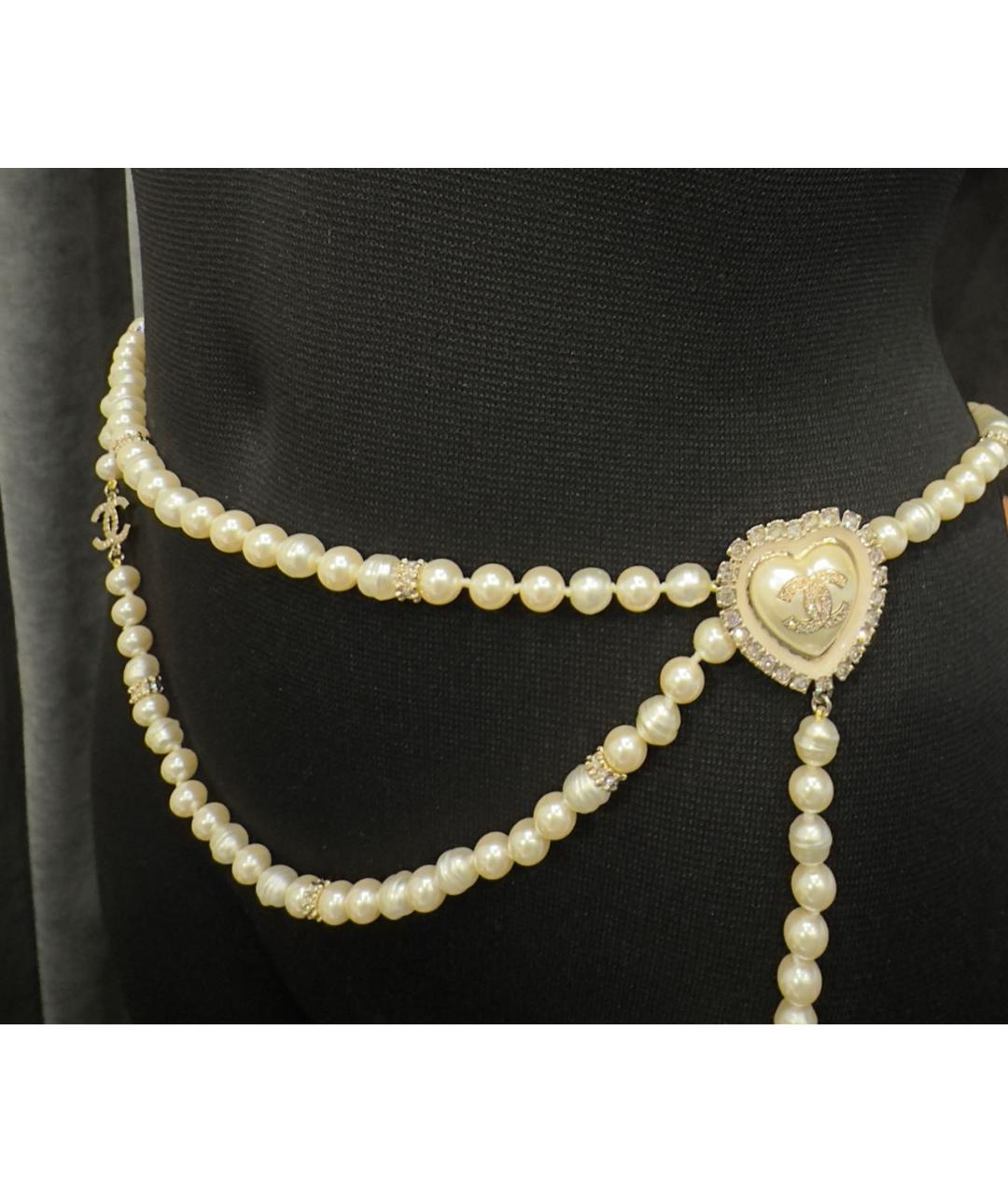 CHANEL Белый ремень, фото 7