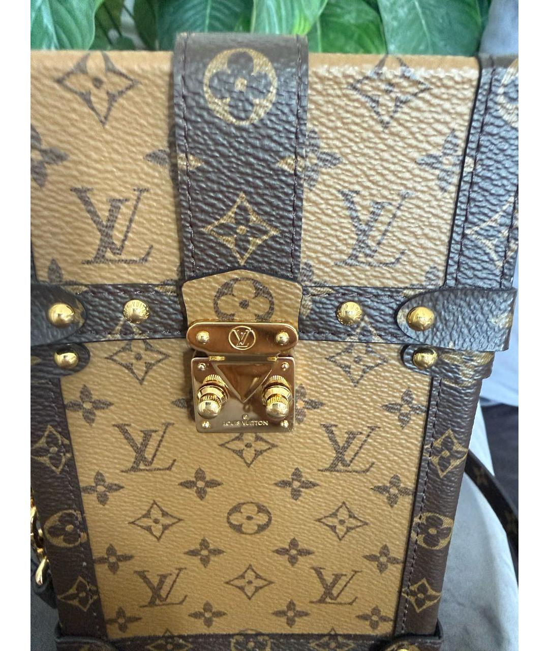 LOUIS VUITTON Коричневая сумка через плечо из канвы, фото 6