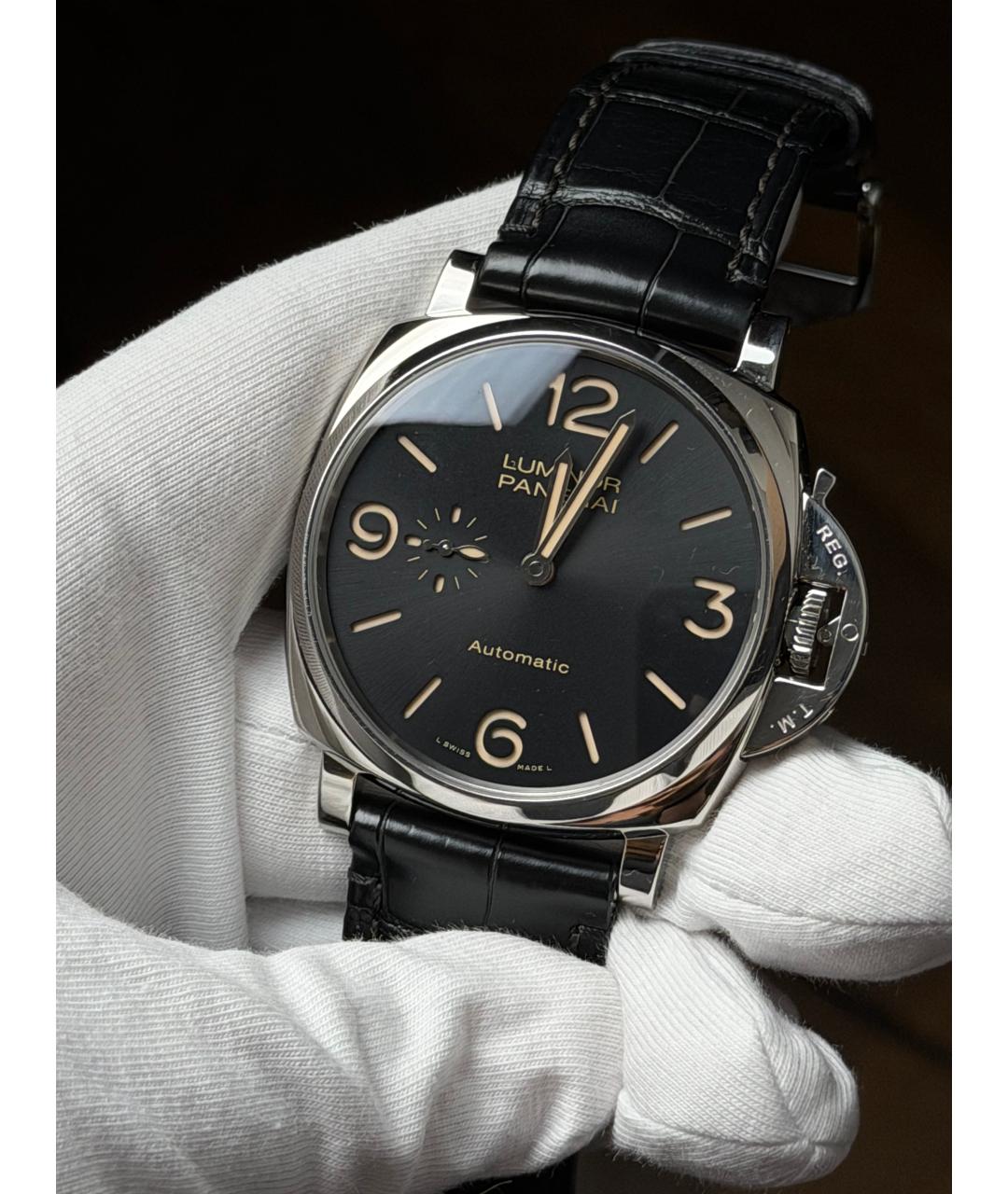PANERAI Черные часы, фото 2