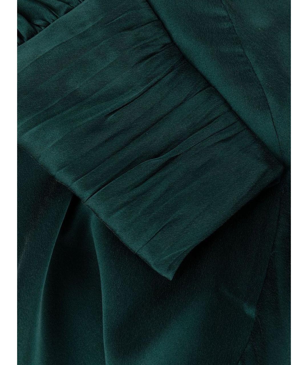 ZIMMERMANN Зеленое шелковое коктейльное платье, фото 4