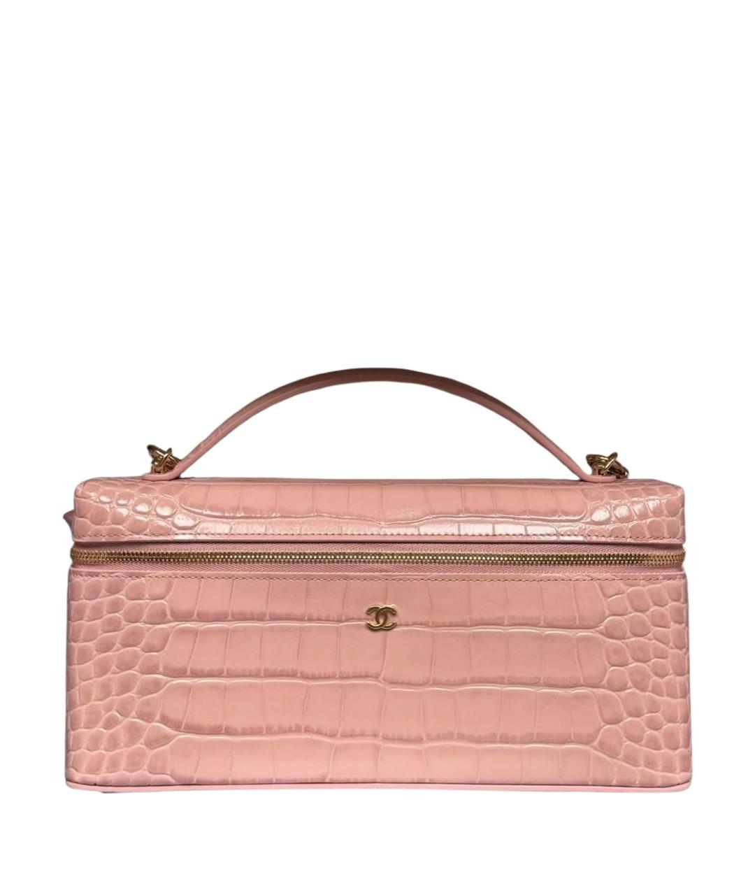 CHANEL Коралловая кожаная сумка через плечо, фото 1