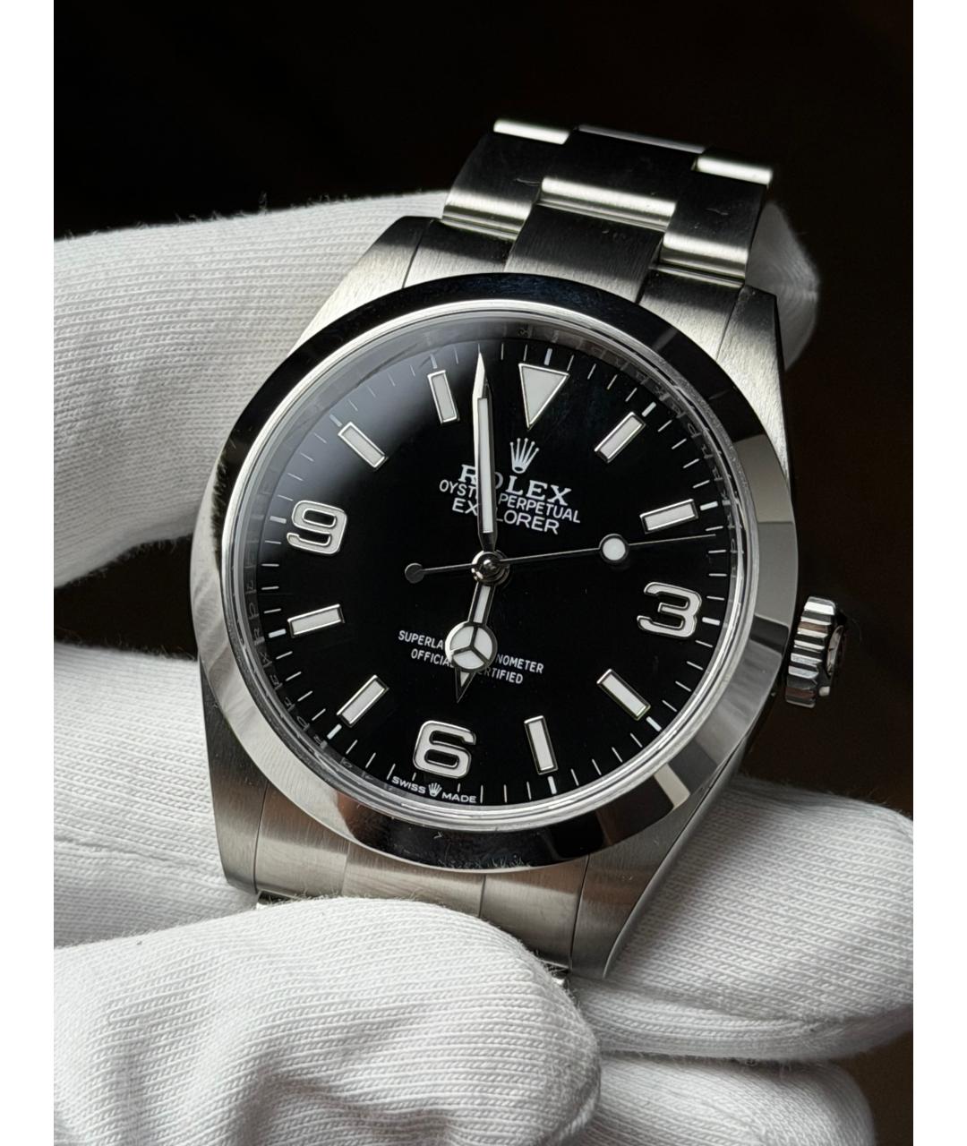 ROLEX Черные часы, фото 4