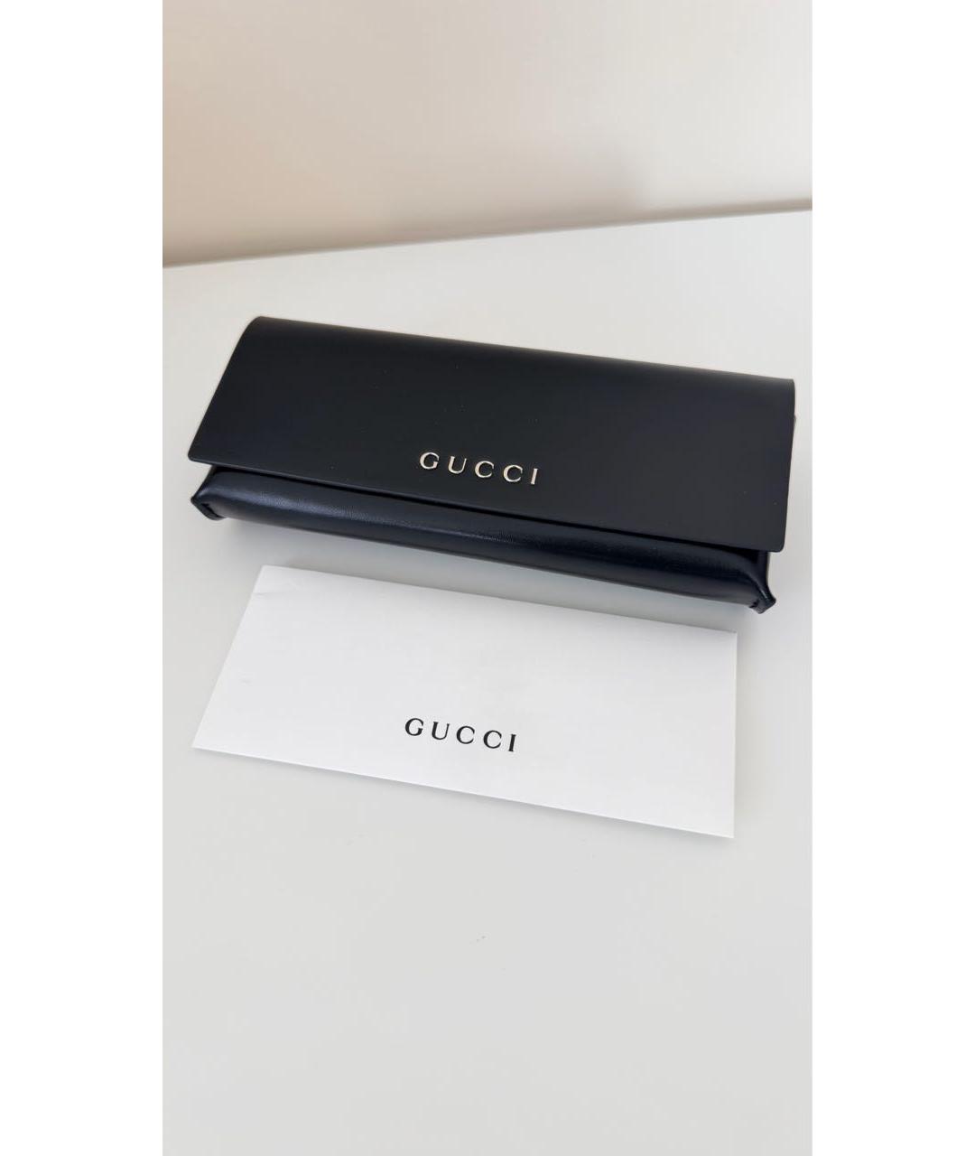 GUCCI Черные пластиковые солнцезащитные очки, фото 7