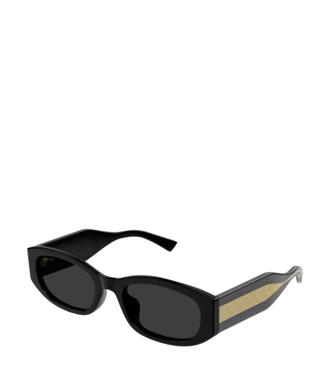GUCCI Черные пластиковые солнцезащитные очки, фото 1