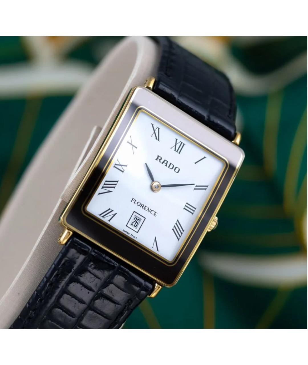 RADO Черные позолоченные часы, фото 2