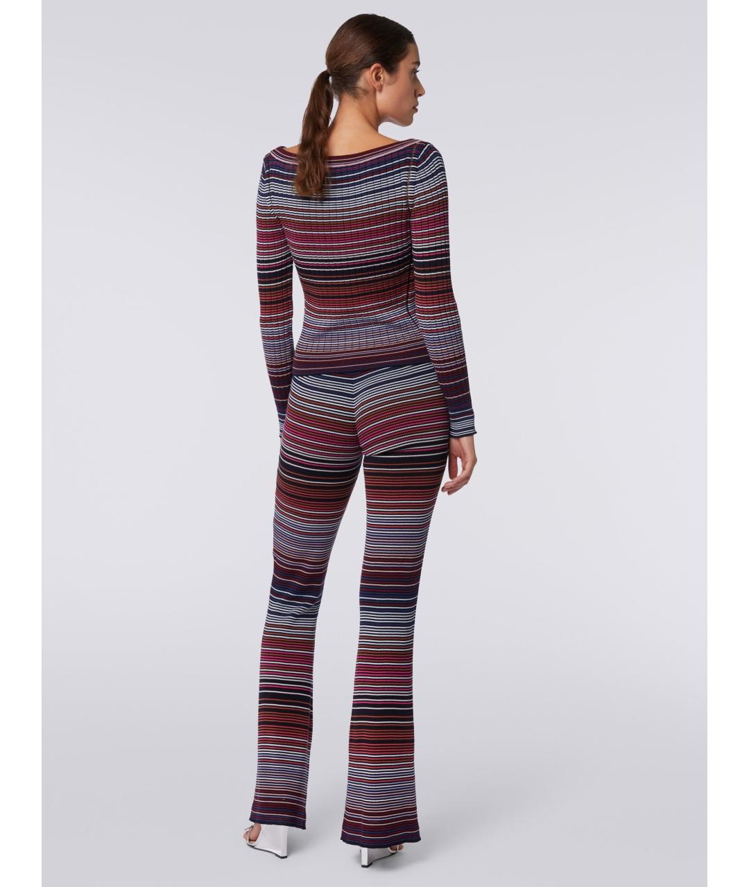MISSONI Мульти хлопковые брюки узкие, фото 4
