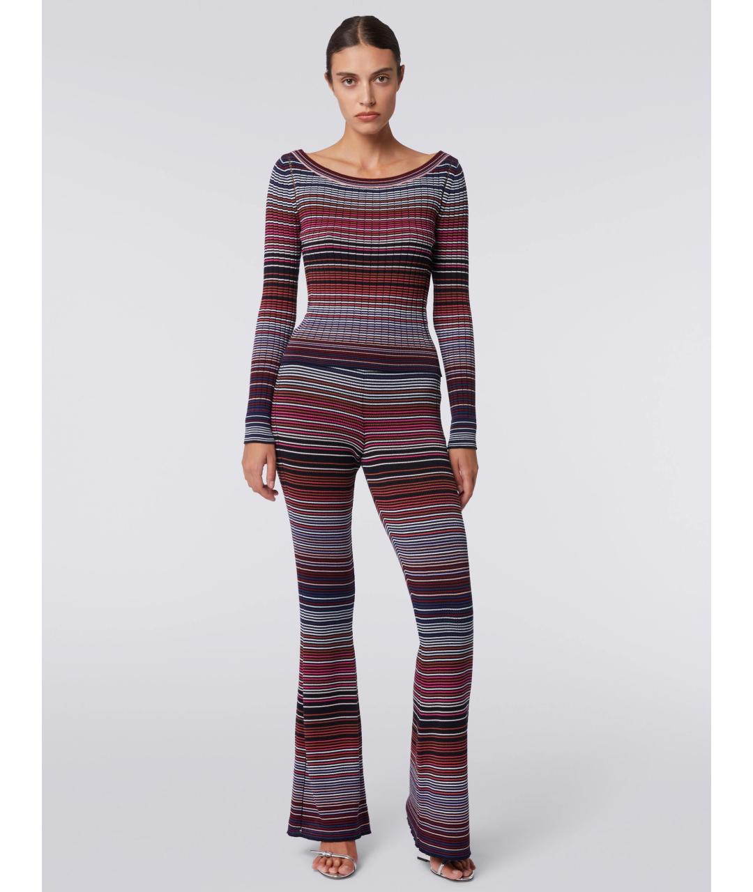 MISSONI Мульти хлопковые брюки узкие, фото 2