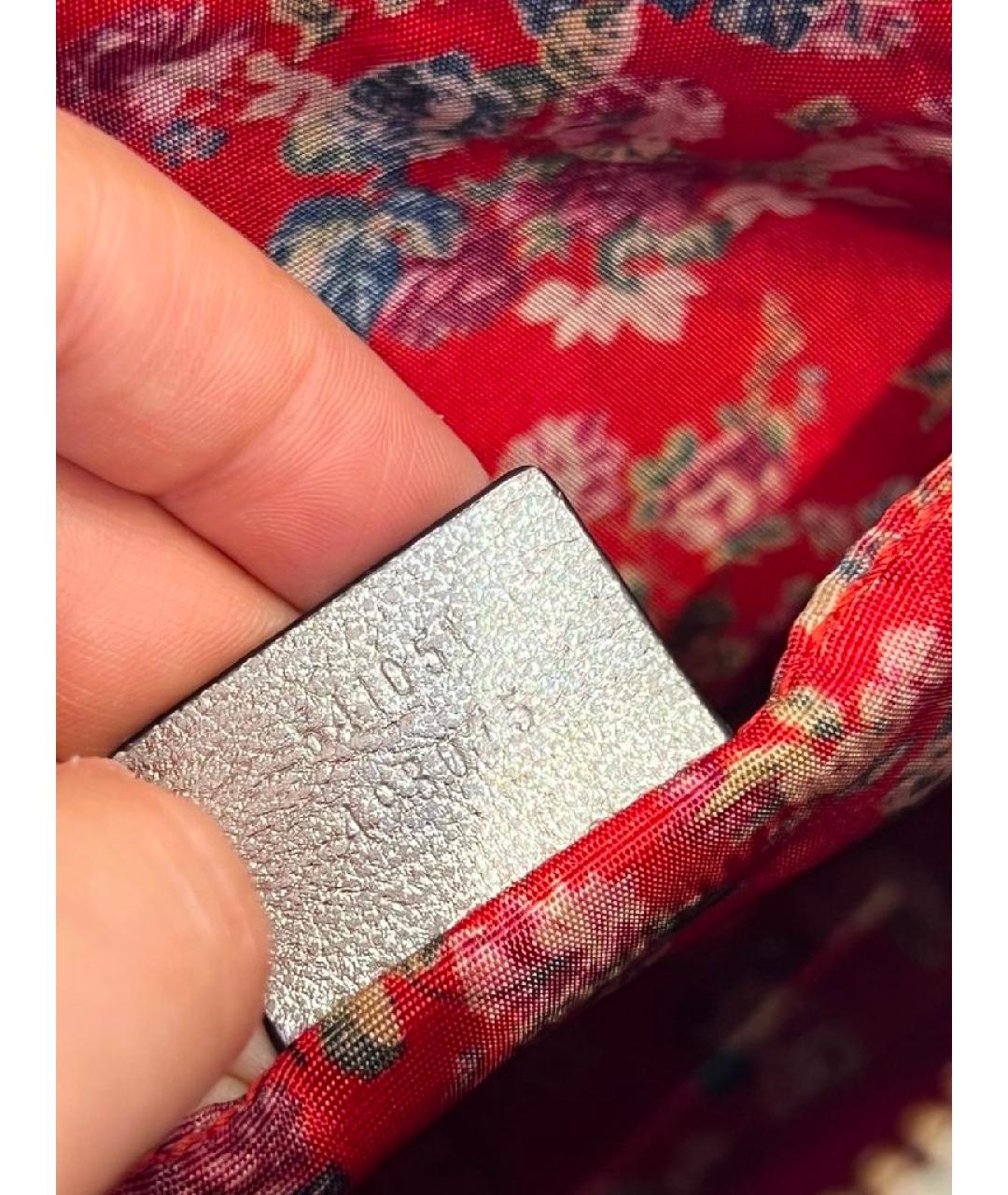 GUCCI Серебряная кожаная сумка через плечо, фото 7
