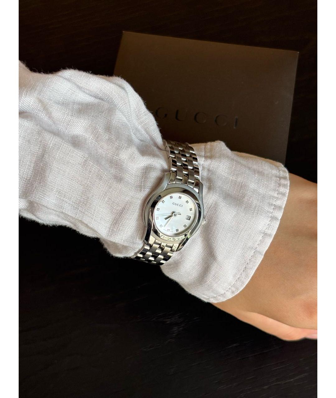 GUCCI Серебряные часы, фото 4