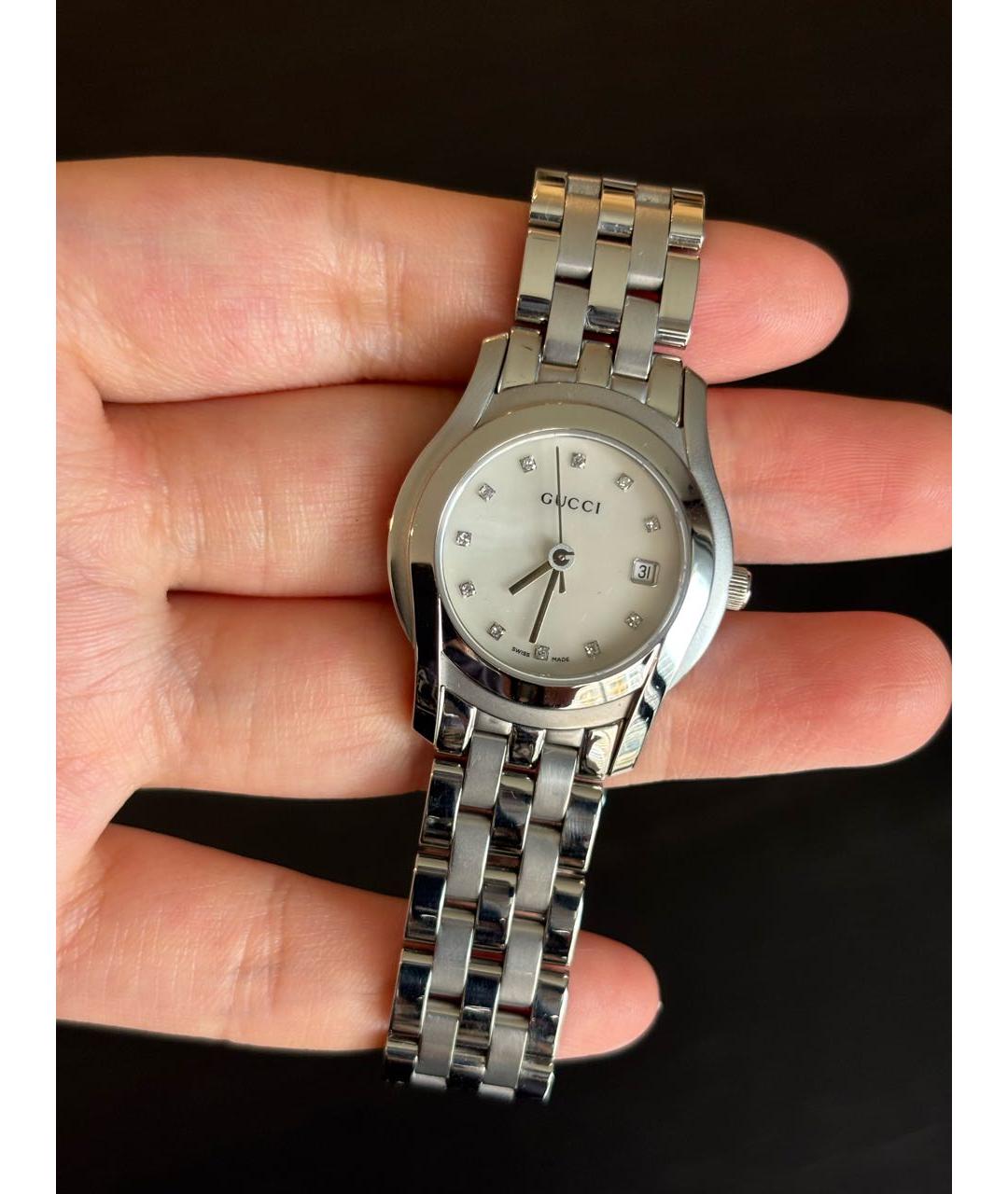 GUCCI Серебряные часы, фото 6