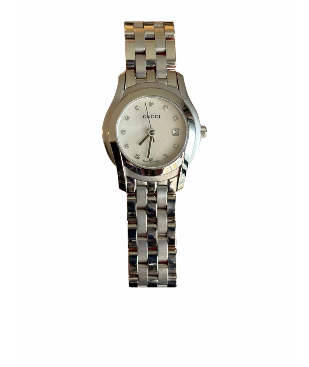 GUCCI Серебряные часы, фото 1