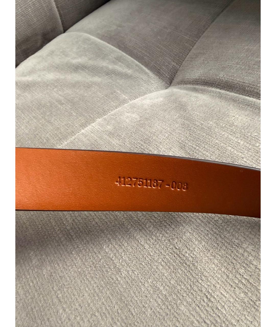 RALPH LAUREN Коричневый кожаный ремень, фото 5