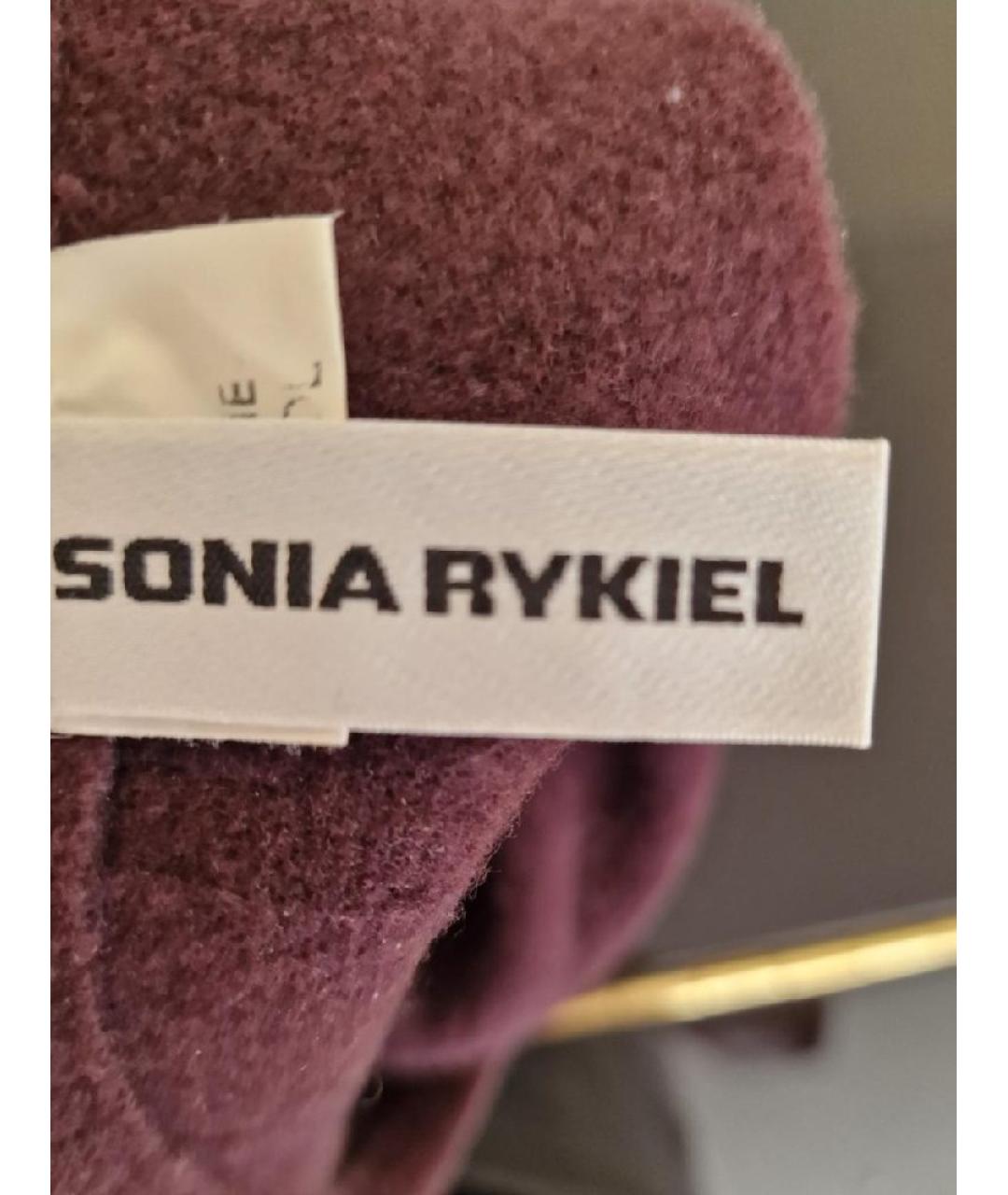 SONIA RYKIEL Бордовая шерстяная шапка, фото 2