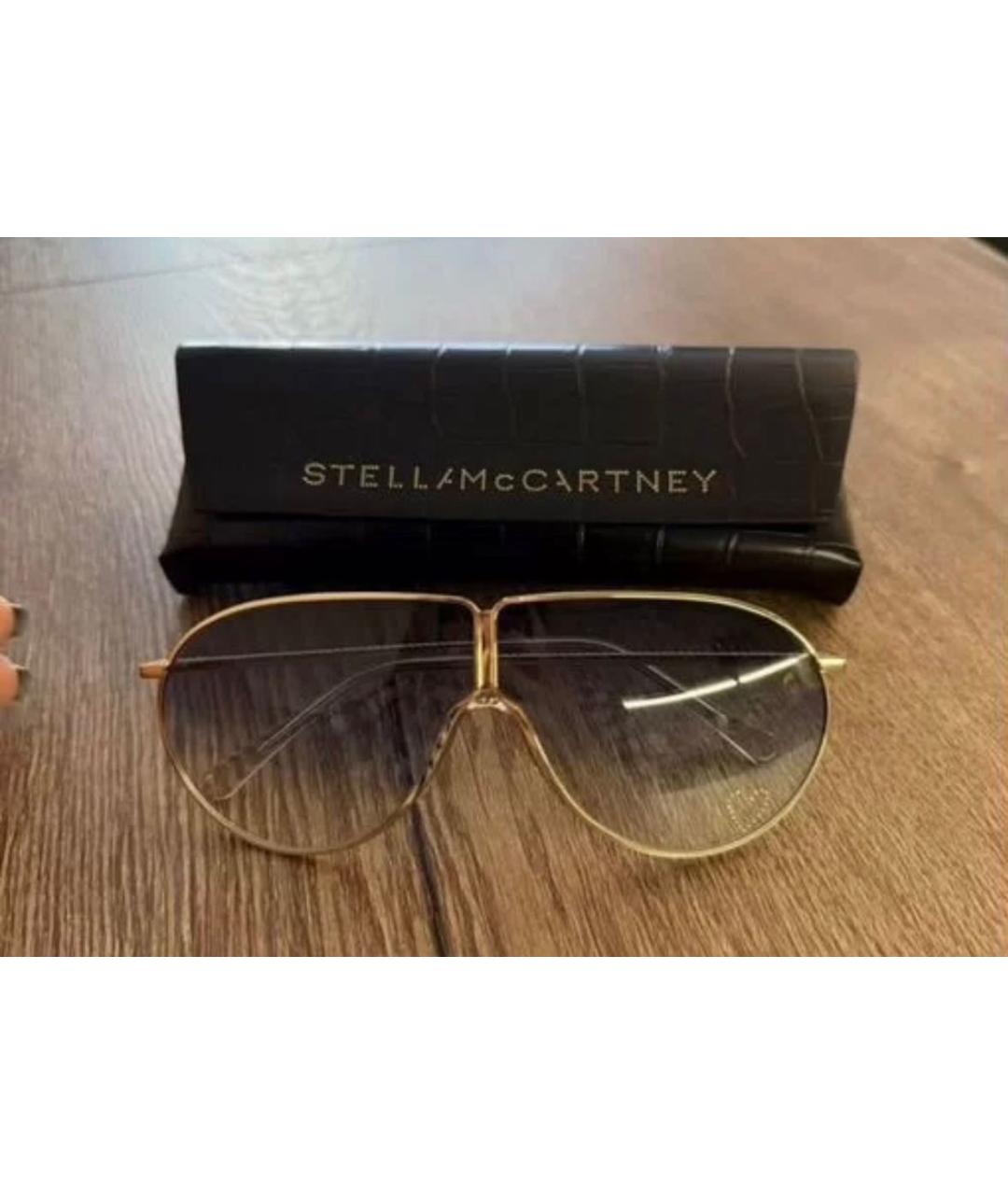 STELLA MCCARTNEY Голубые металлические солнцезащитные очки, фото 5
